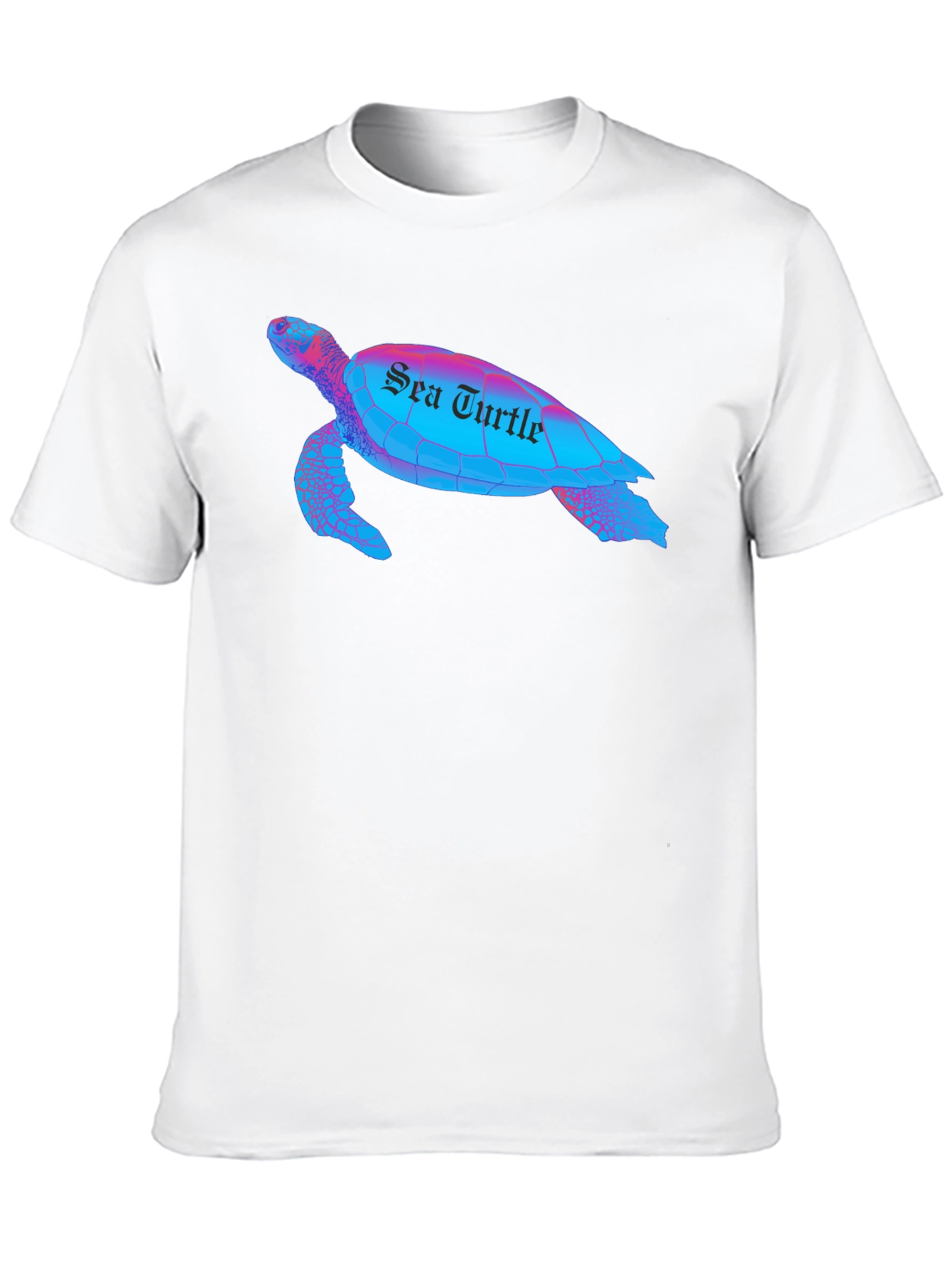 Sea Turtle Graphic T-Shirt - Black