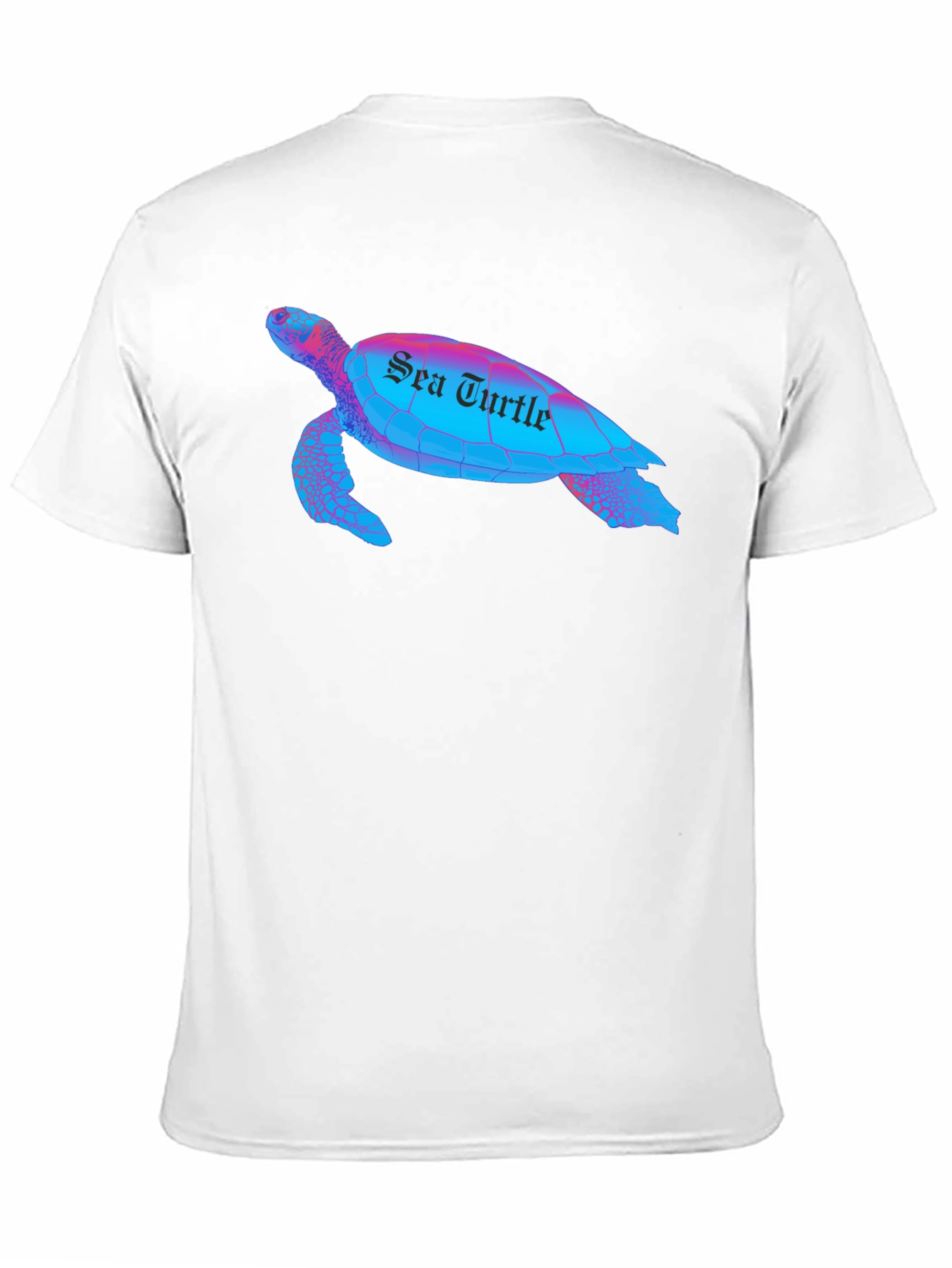Sea Turtle Graphic T-Shirt - Black