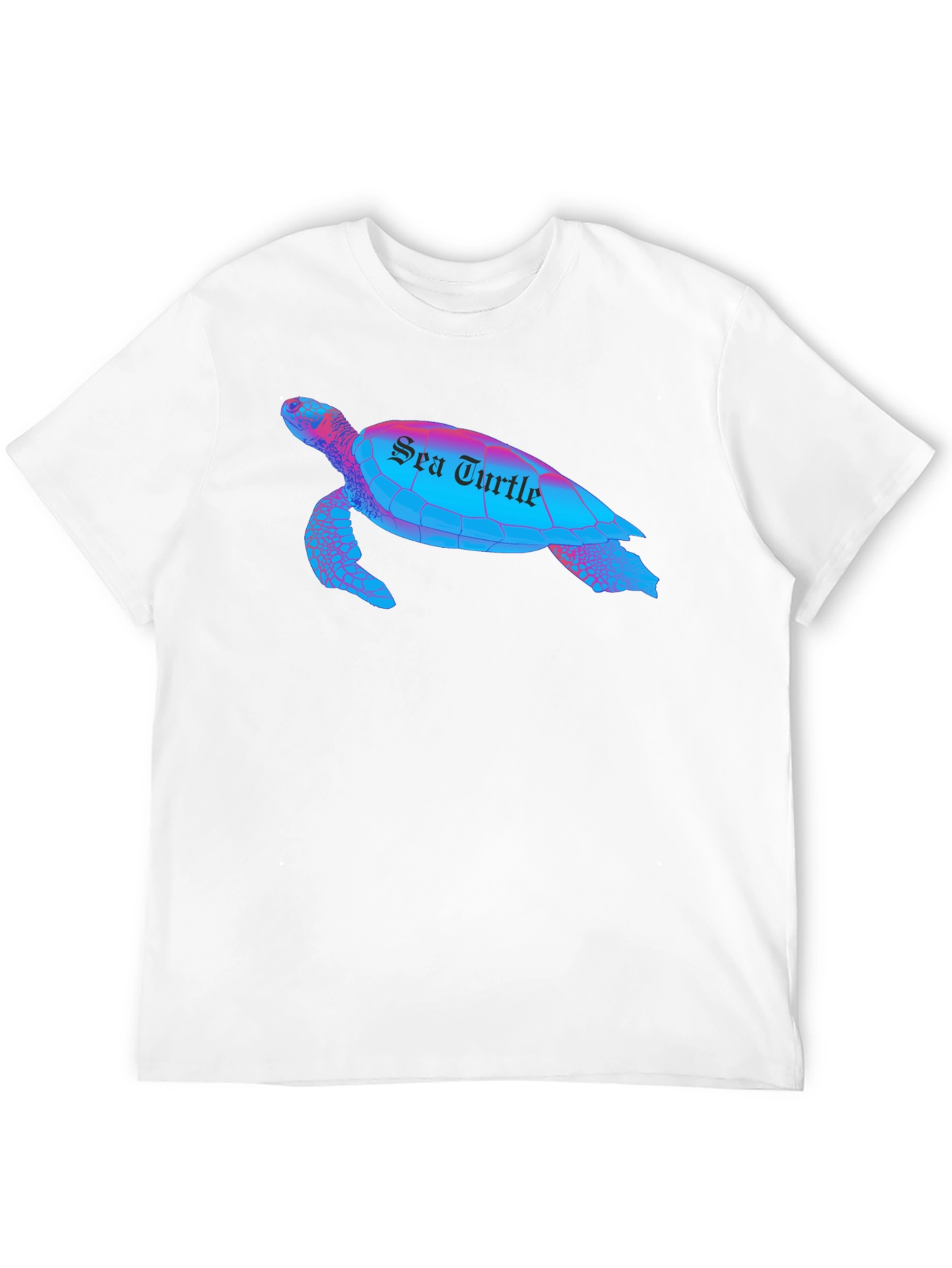 Sea Turtle Graphic T-Shirt - Black