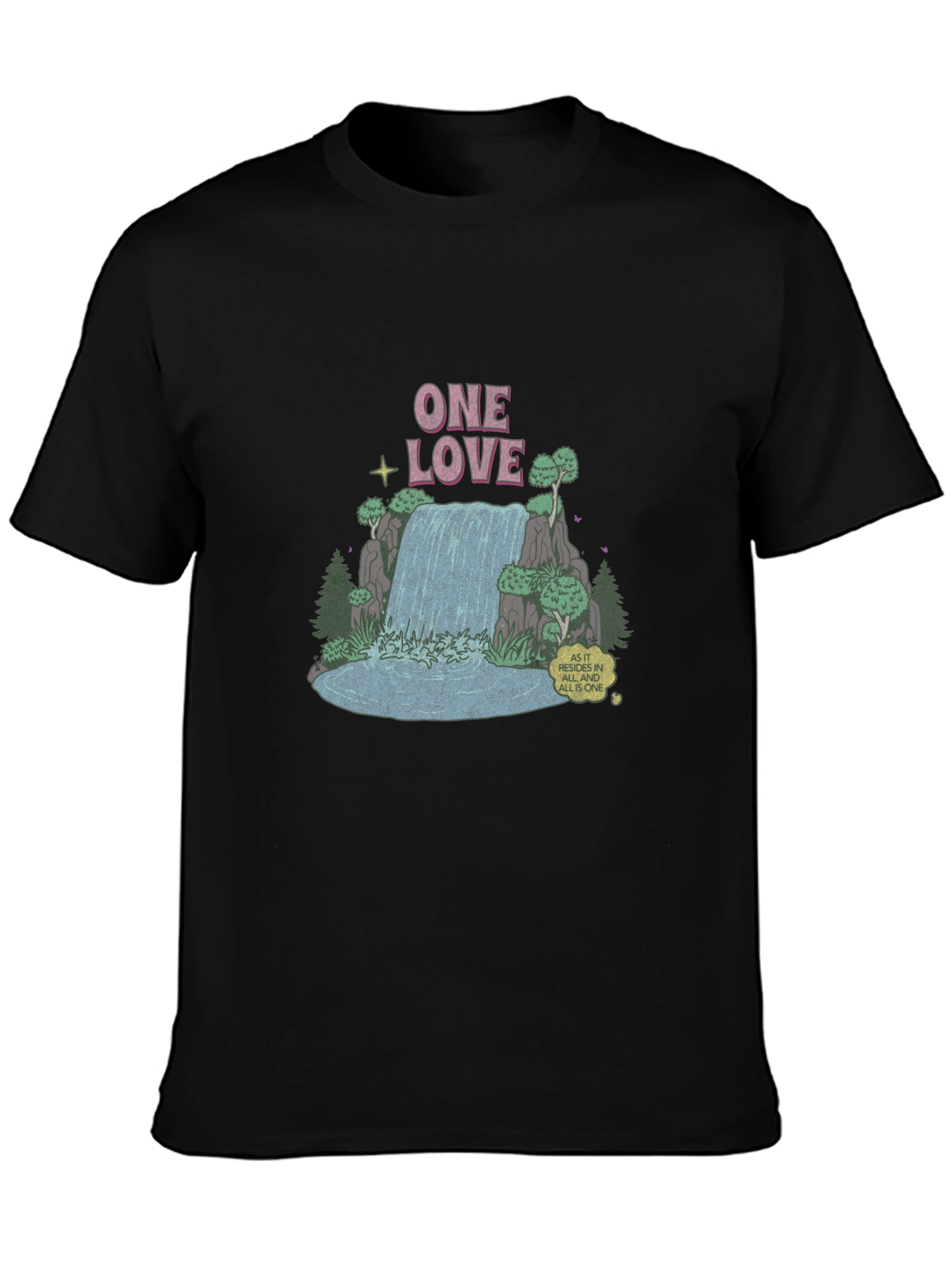 One Love Waterfall Graphic Tee