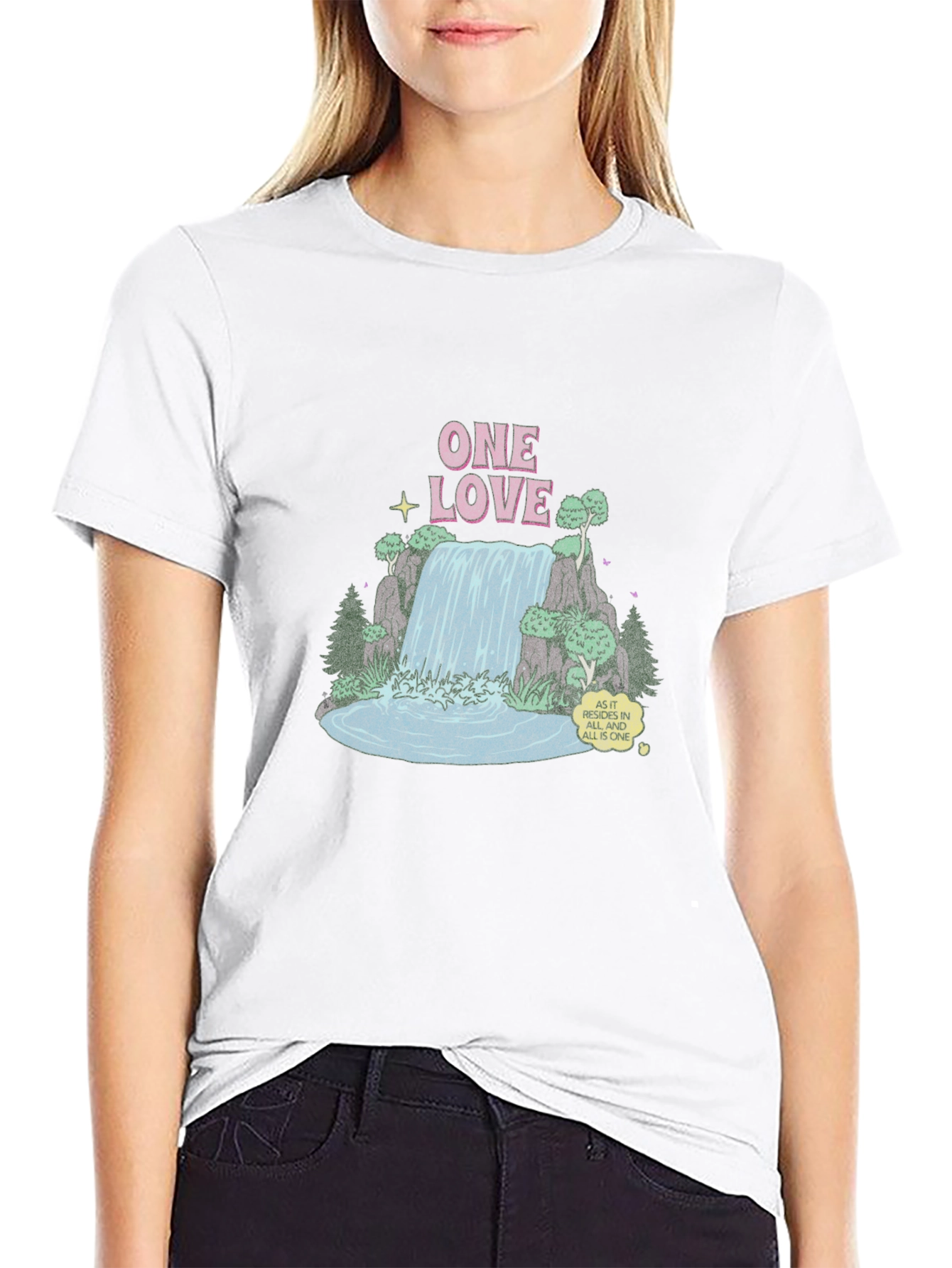 One Love Waterfall Graphic Tee
