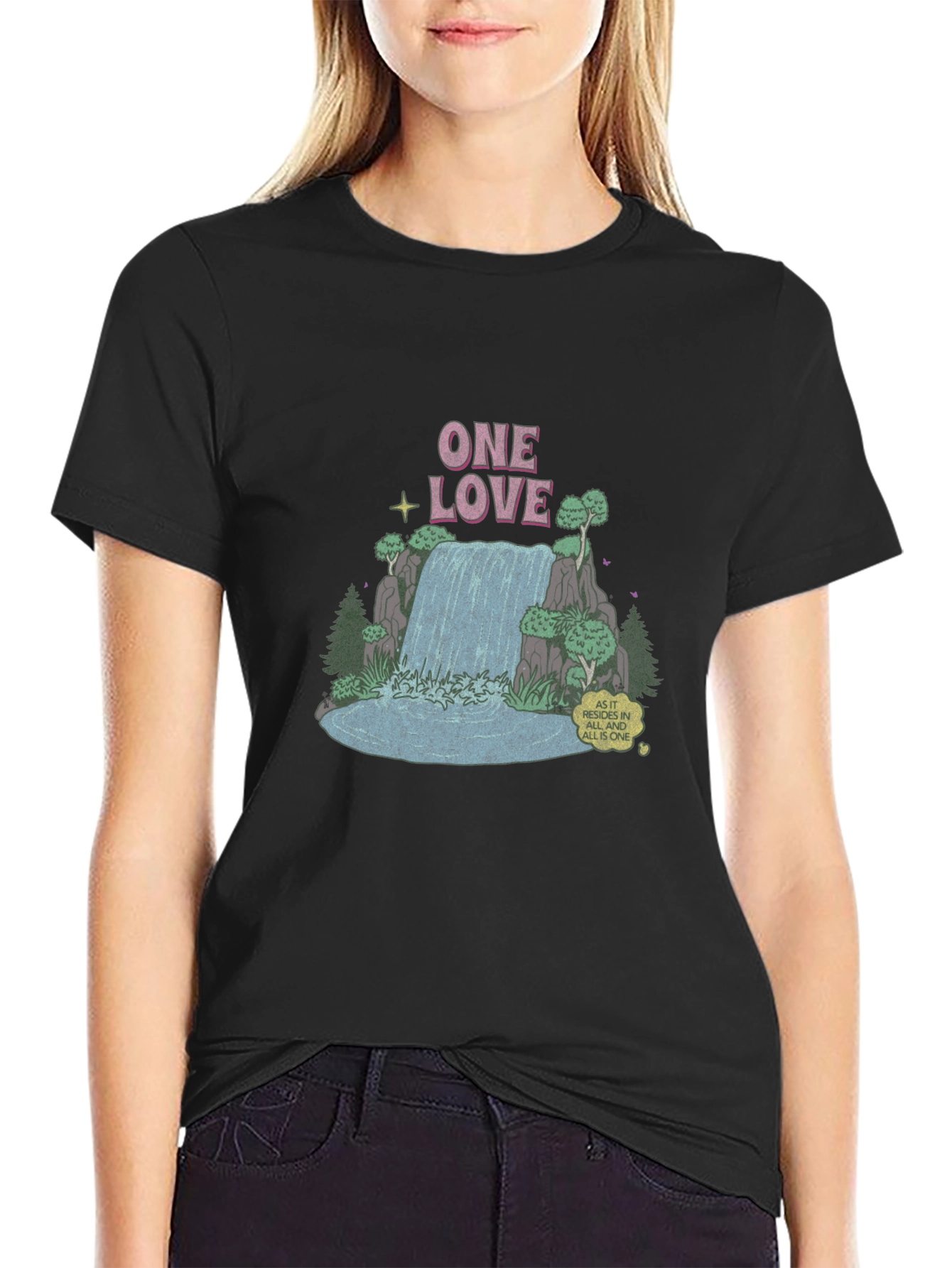 One Love Waterfall Graphic Tee