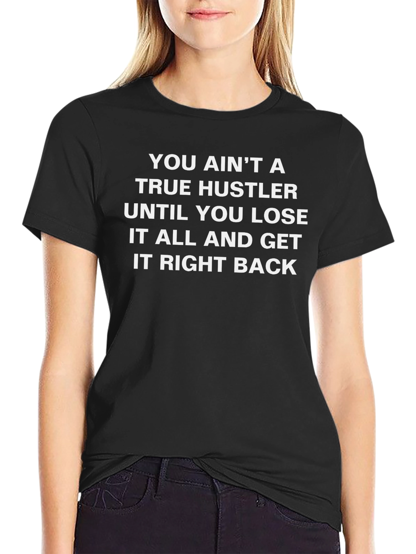 True Hustler Graphic Tee - Black