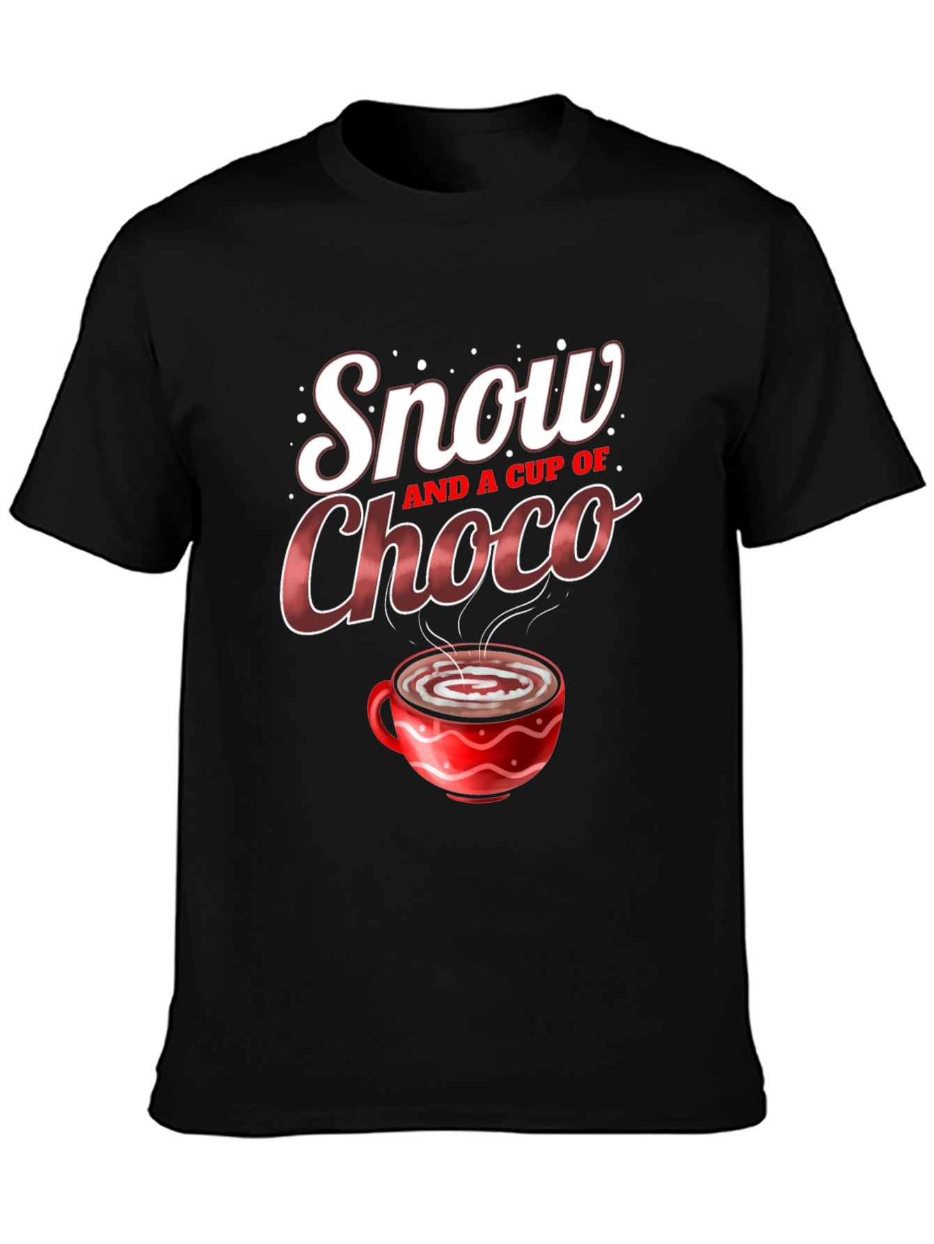 Snow and a Cup of Choco Graphic T-Shirt