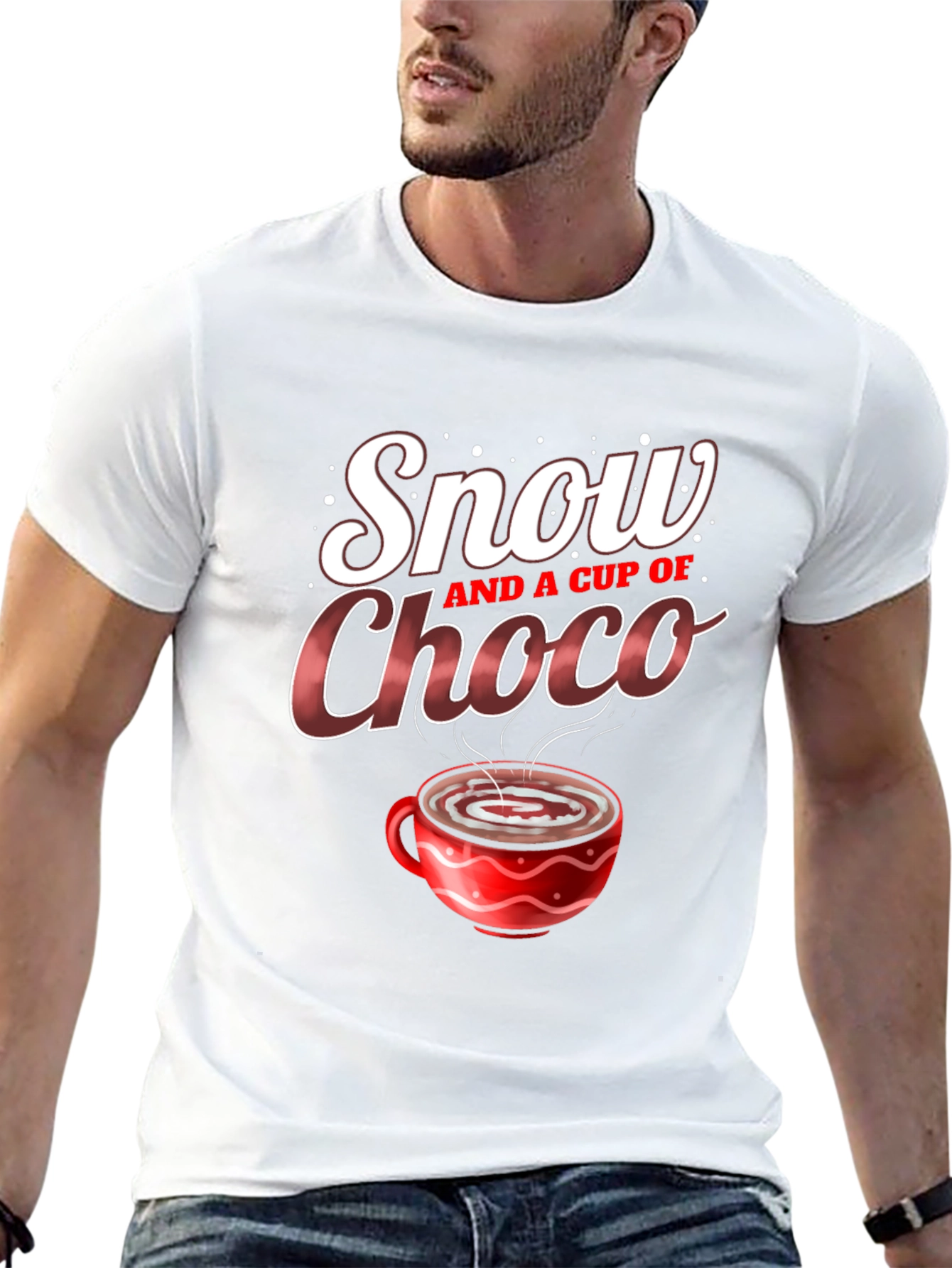 Snow and a Cup of Choco Graphic T-Shirt