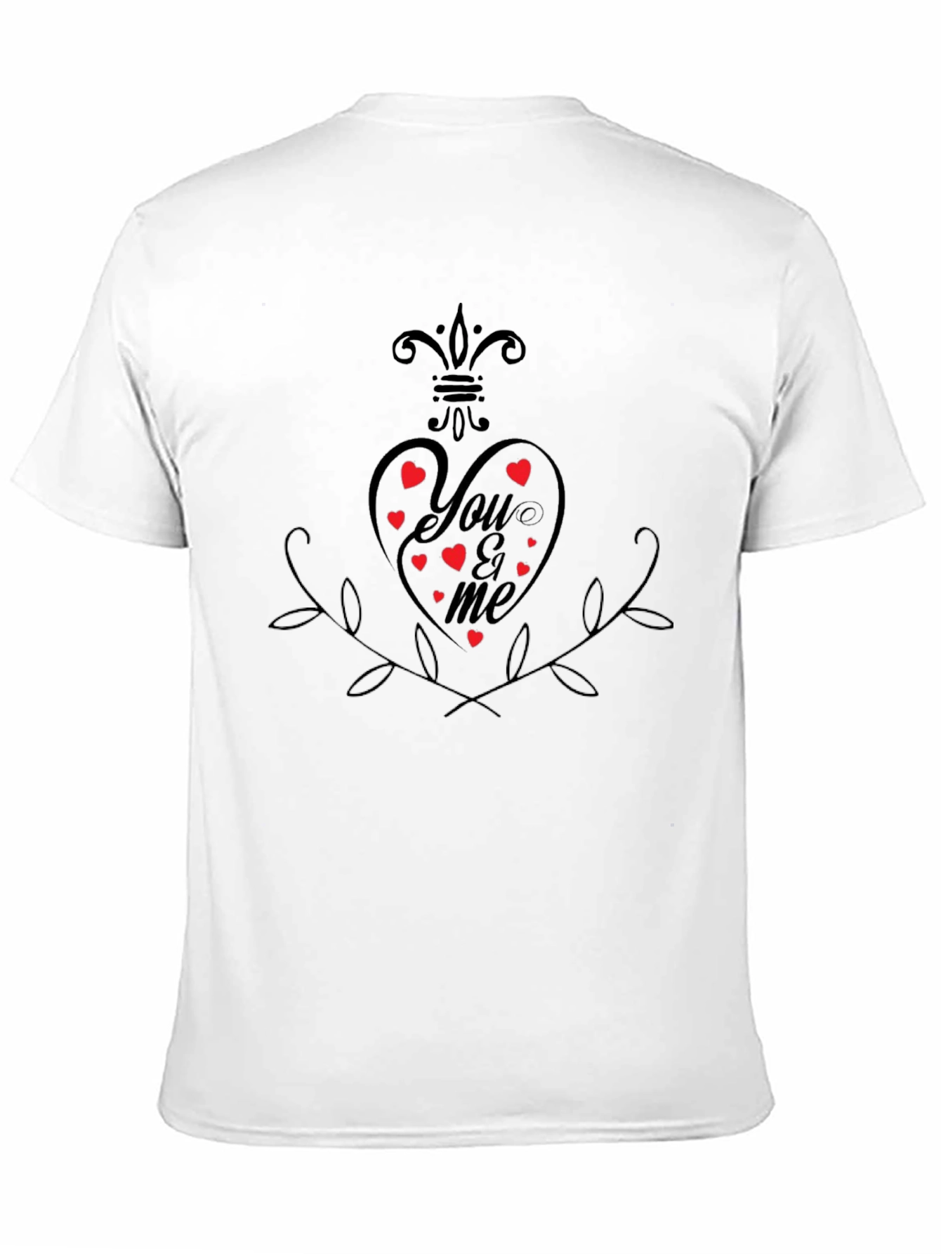 You & Me Heart Graphic T-Shirt