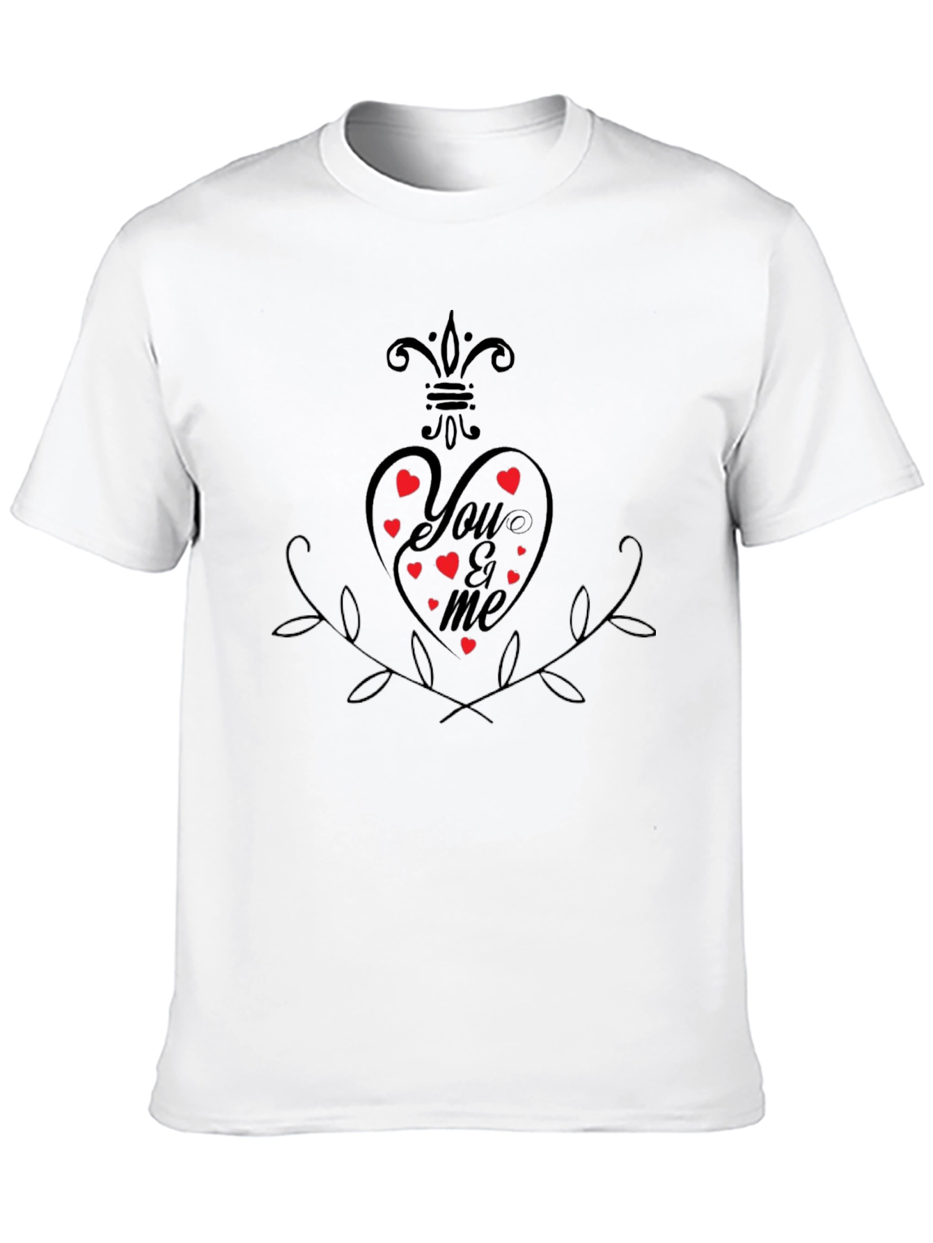You & Me Heart Graphic T-Shirt
