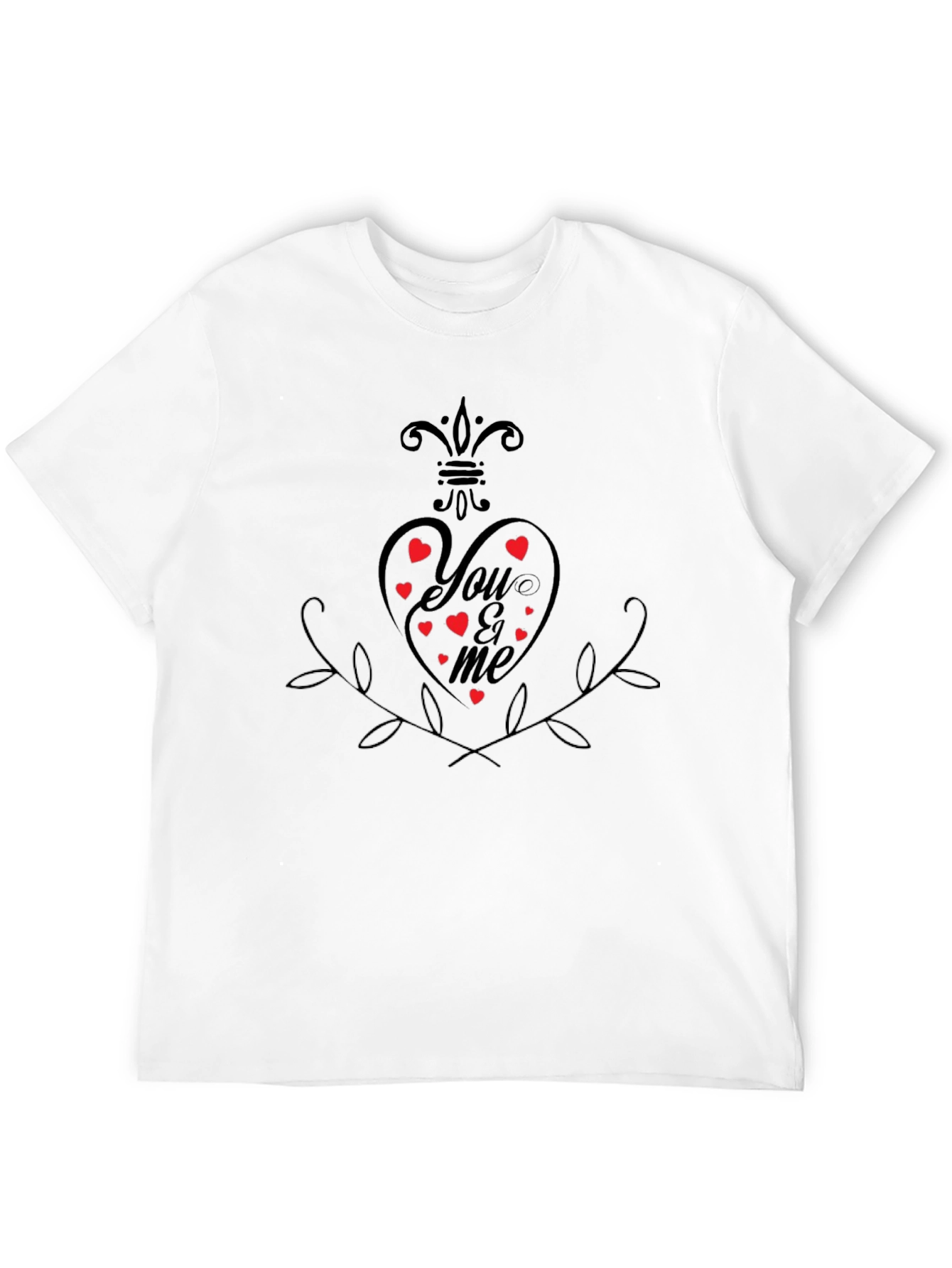 You & Me Heart Graphic T-Shirt
