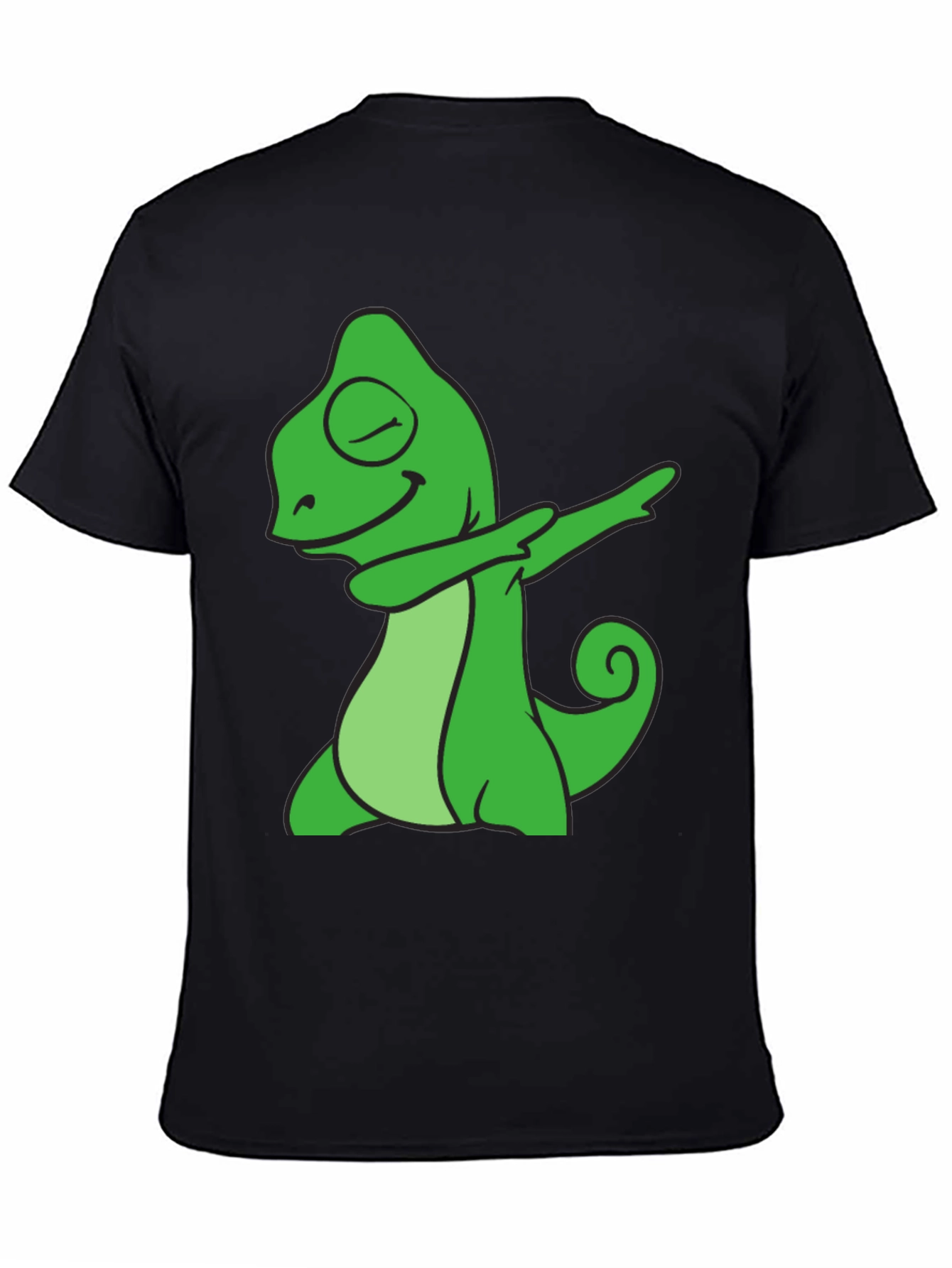 Dabbing Chameleon Graphic Tee - Cool Animal T-Shirt