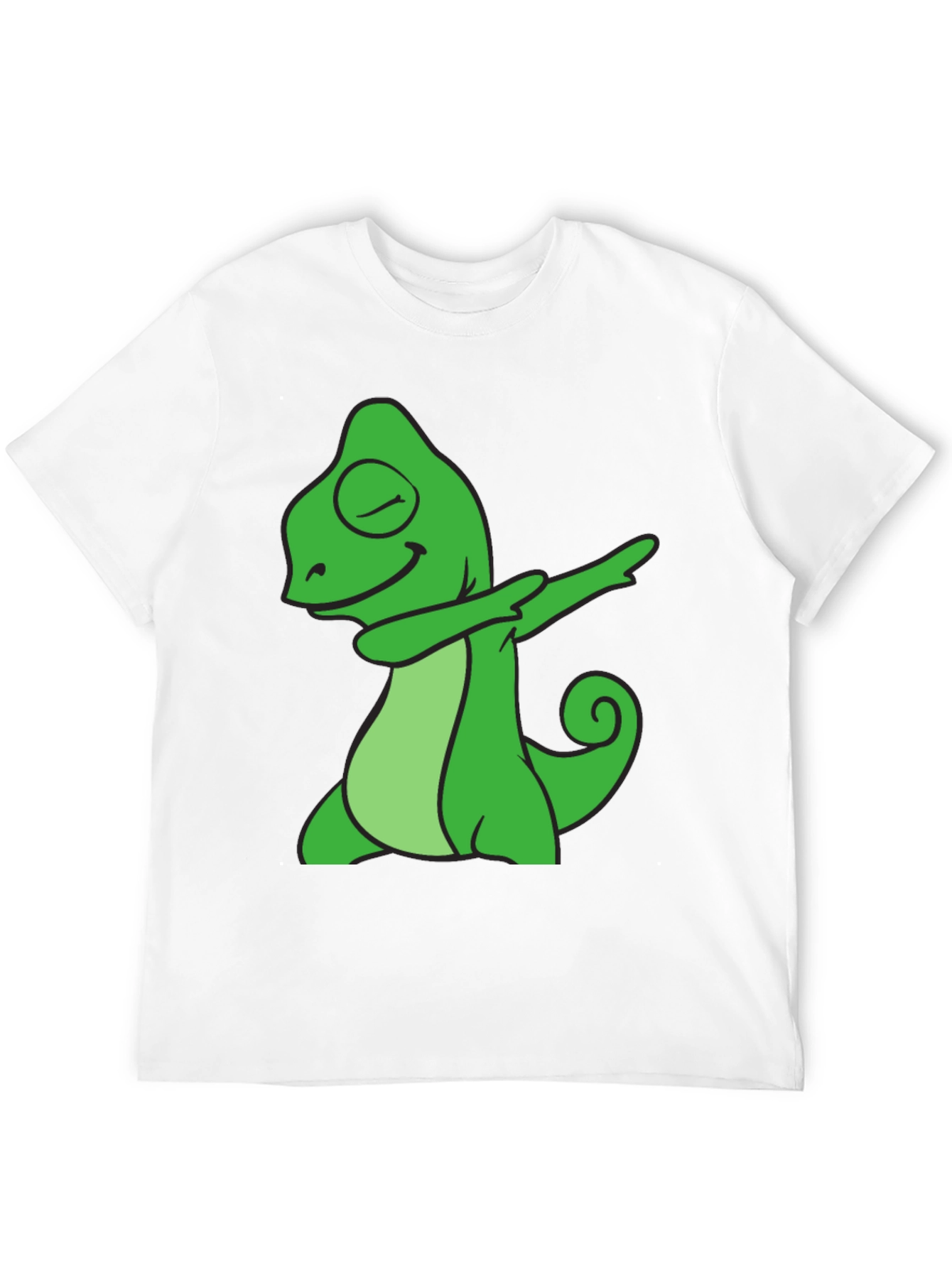 Dabbing Chameleon Graphic Tee - Cool Animal T-Shirt