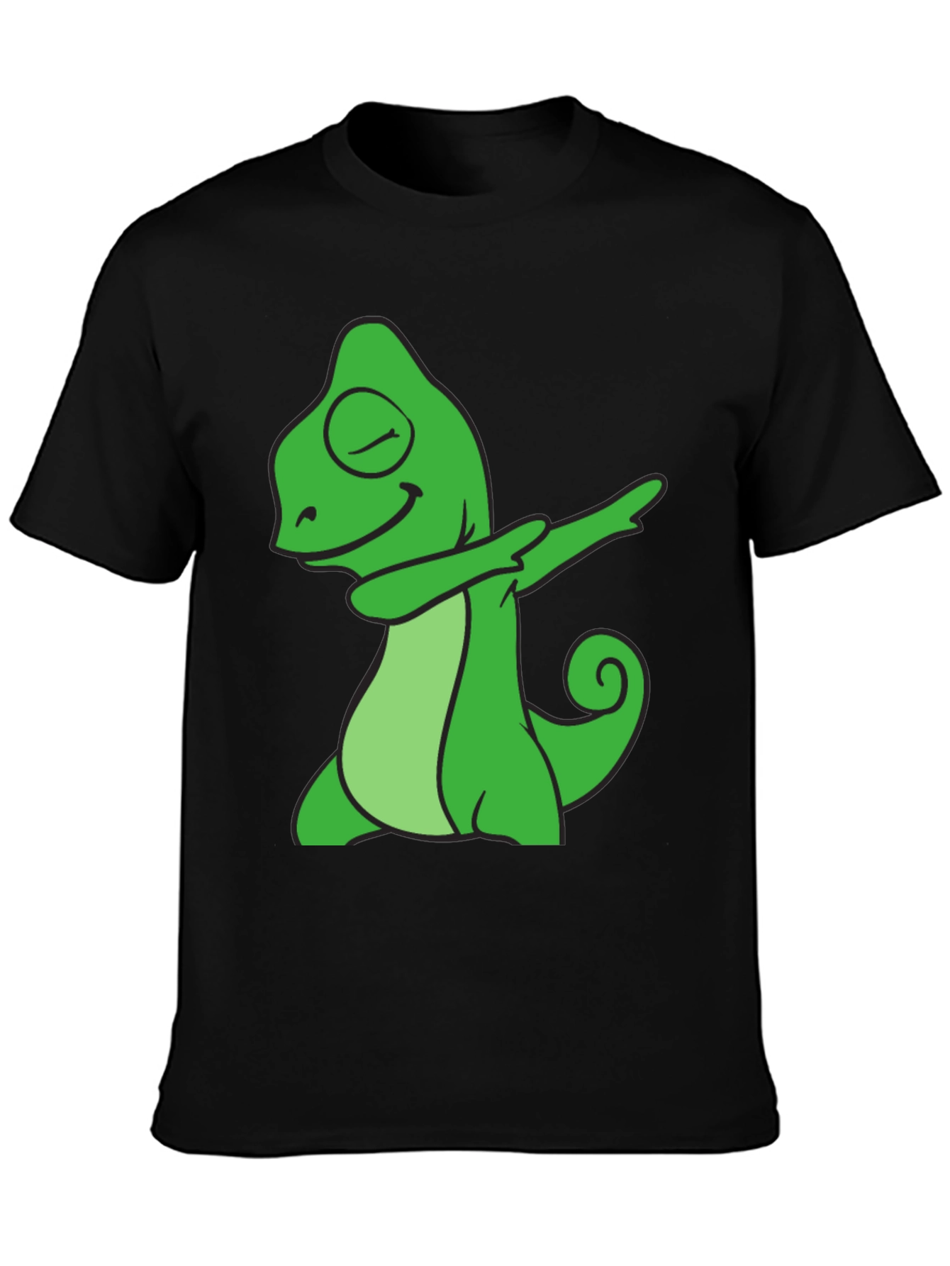 Dabbing Chameleon Graphic Tee - Cool Animal T-Shirt