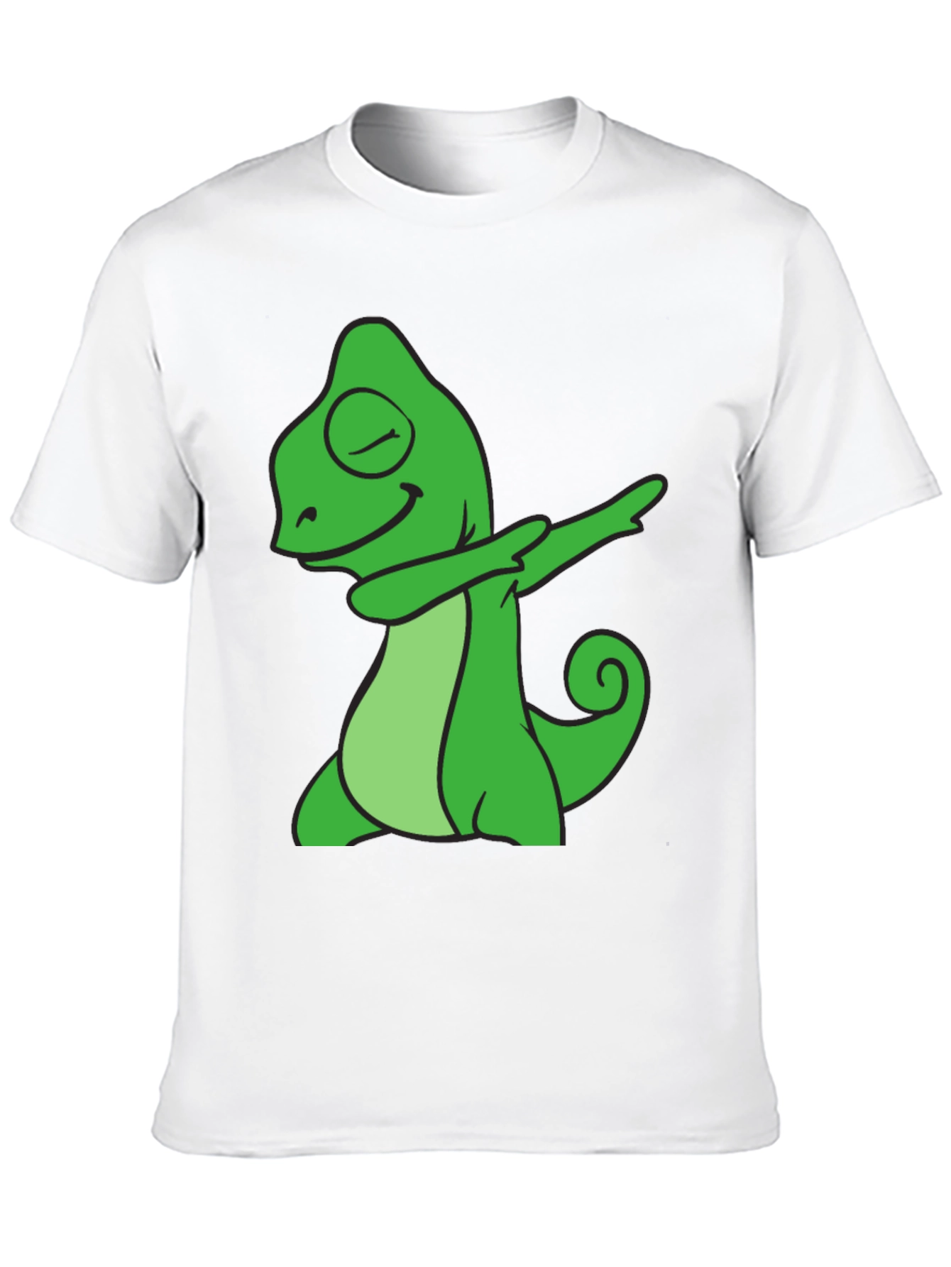 Dabbing Chameleon Graphic Tee - Cool Animal T-Shirt