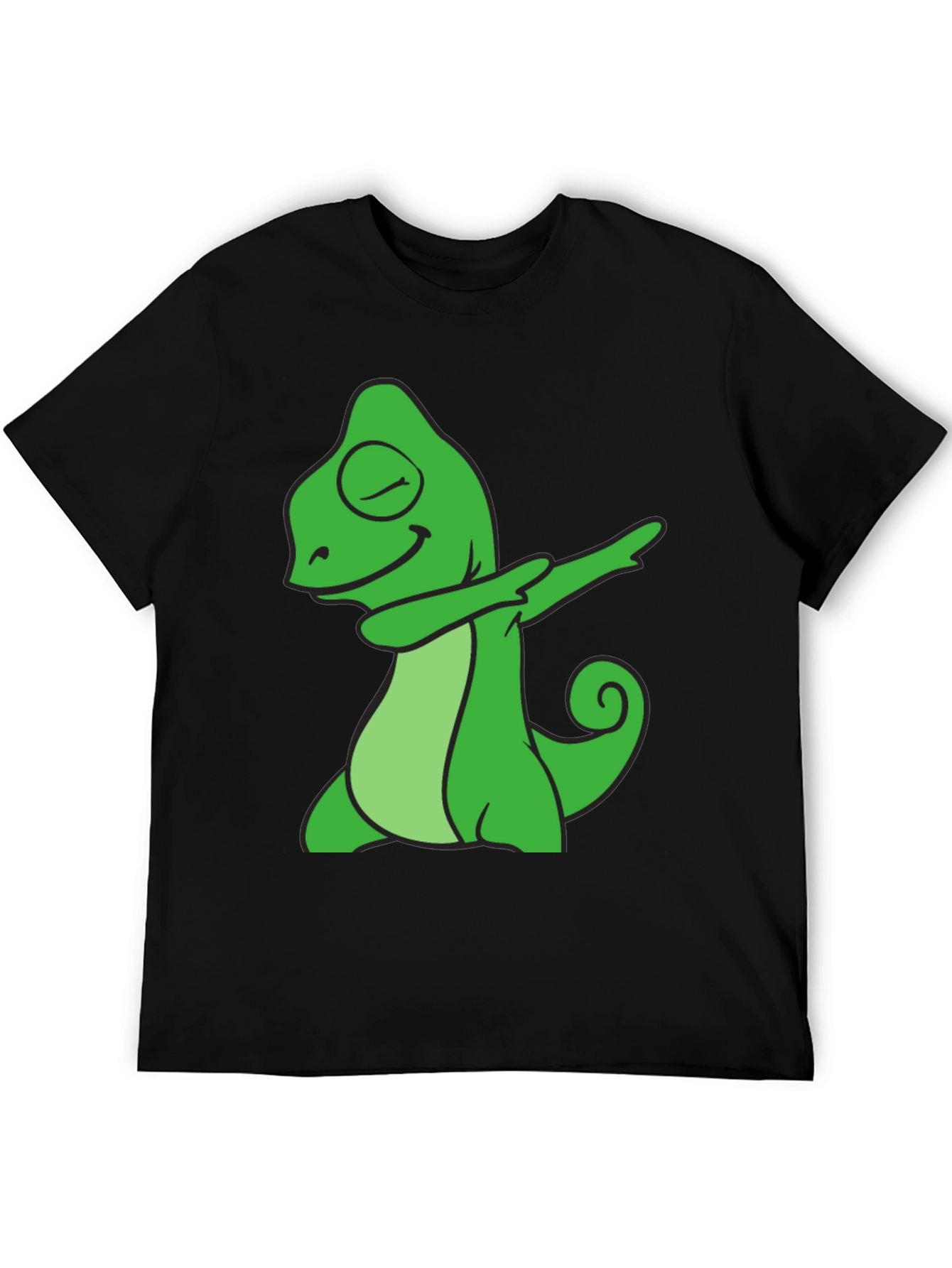 Dabbing Chameleon Graphic Tee - Cool Animal T-Shirt