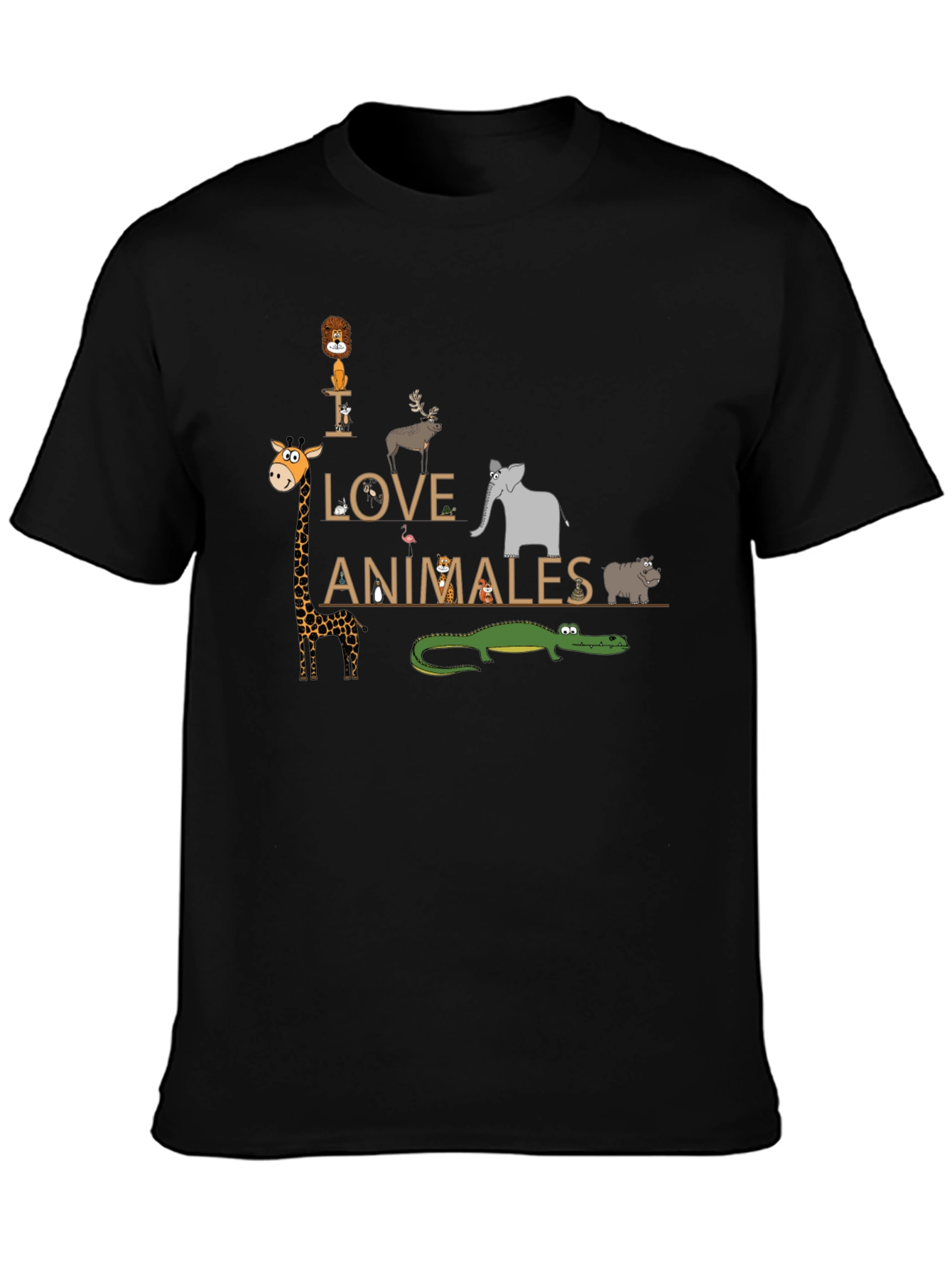 Love Animals Graphic T-Shirt - Unisex Cotton Tee