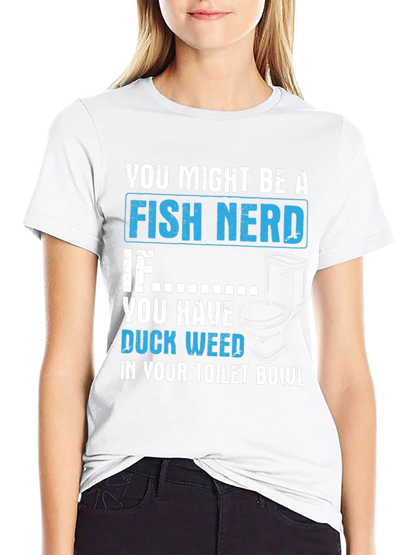 Fish Nerd Duckweed Toilet Bowl T-Shirt