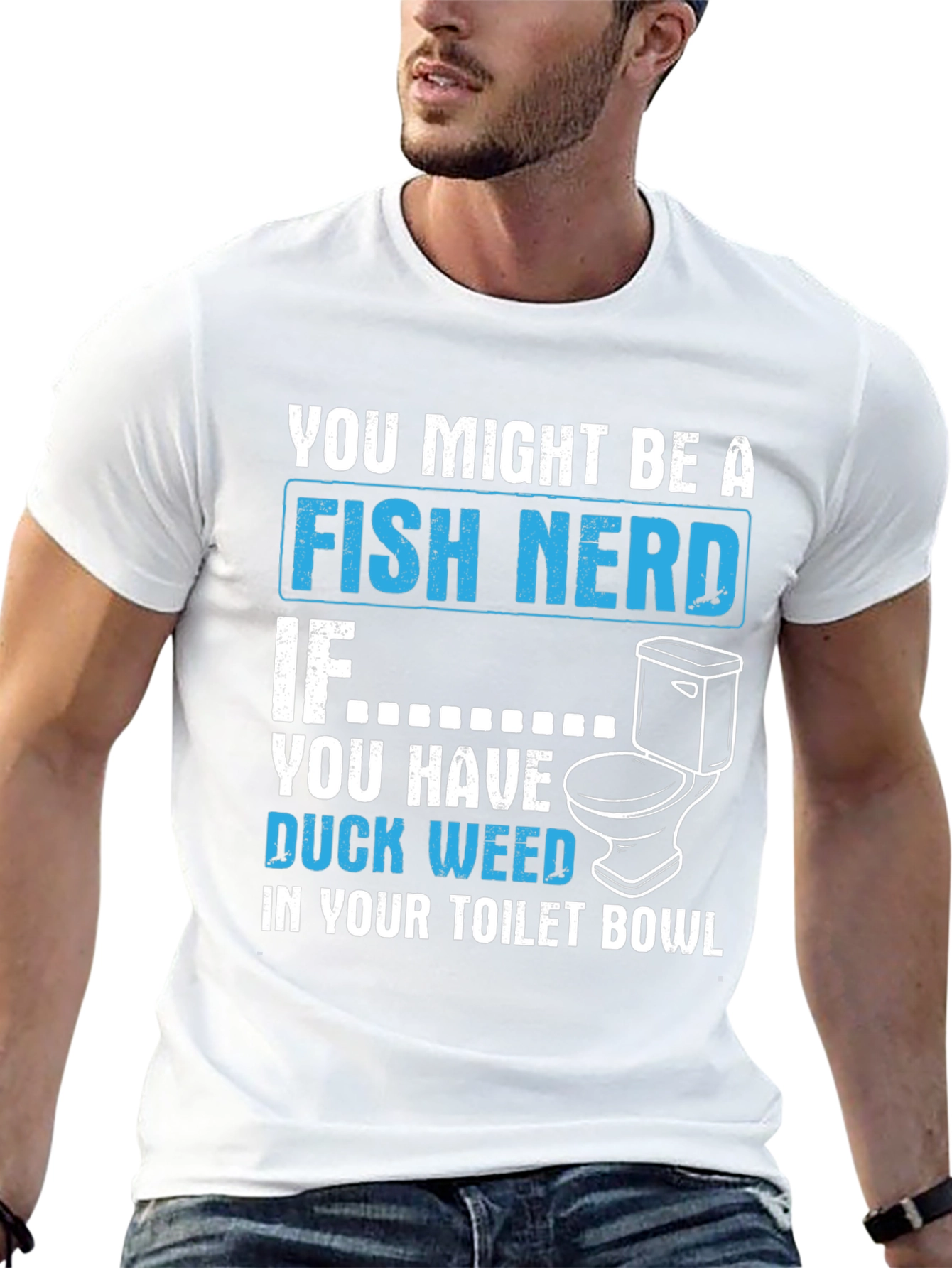 Fish Nerd Duckweed Toilet Bowl T-Shirt