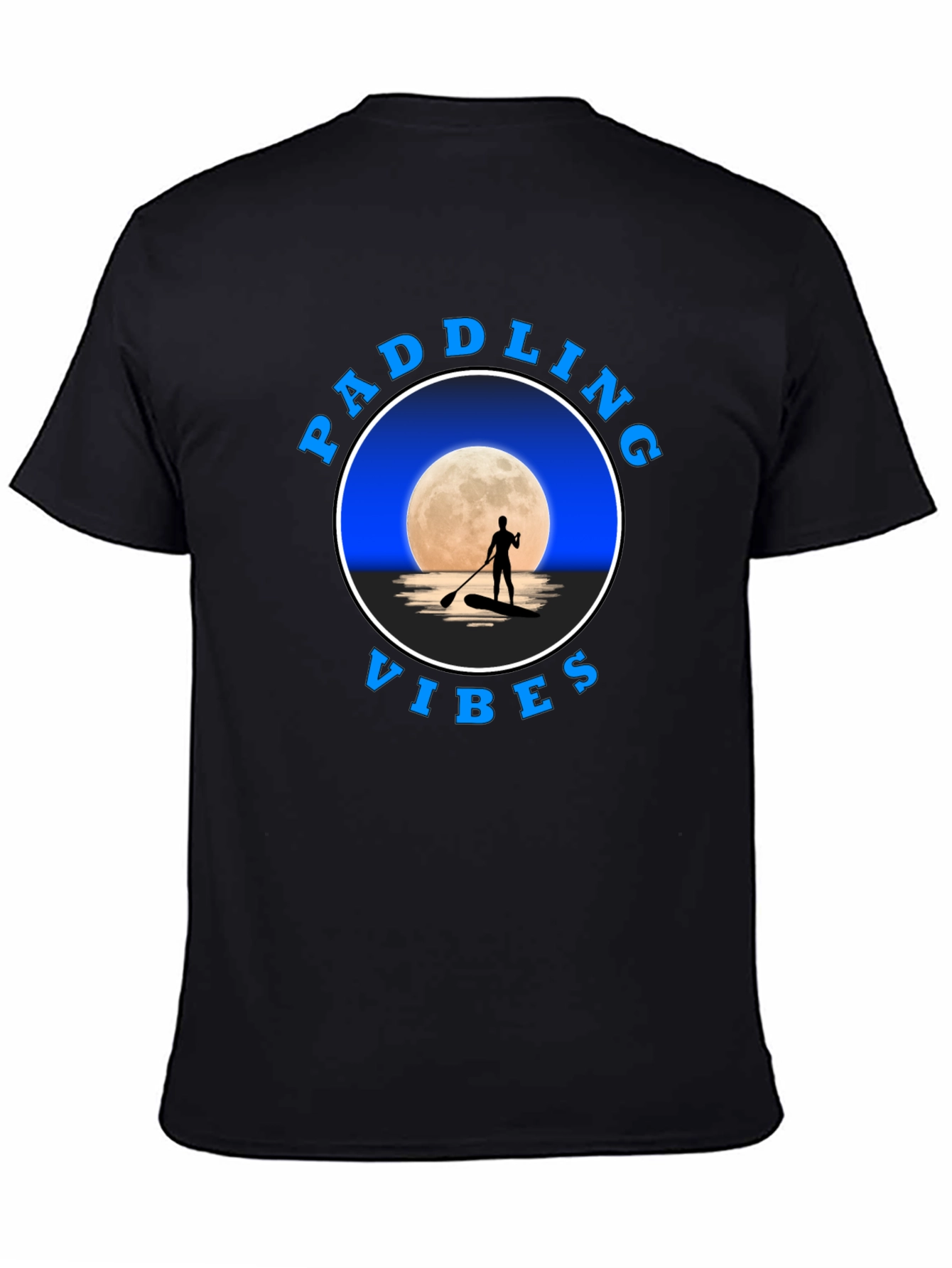 Paddling Vibes T-Shirt: Moonlit Water Adventure Tee