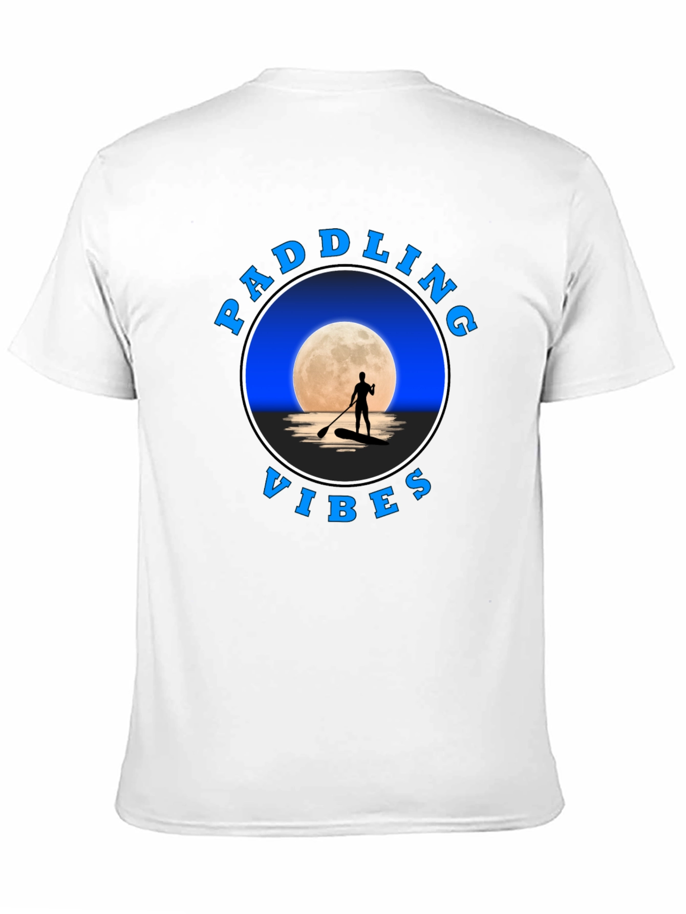 Paddling Vibes T-Shirt: Moonlit Water Adventure Tee