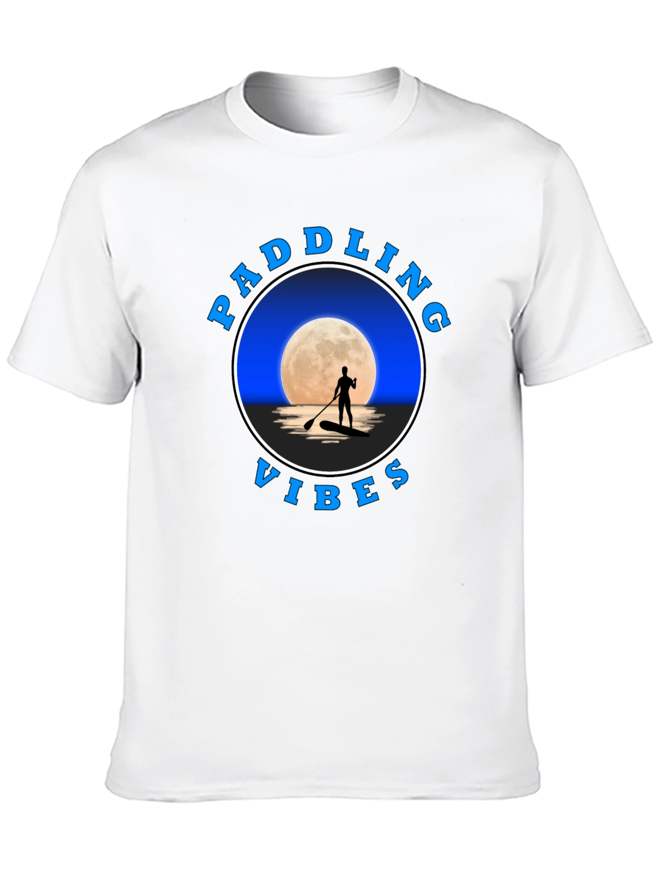 Paddling Vibes T-Shirt: Moonlit Water Adventure Tee