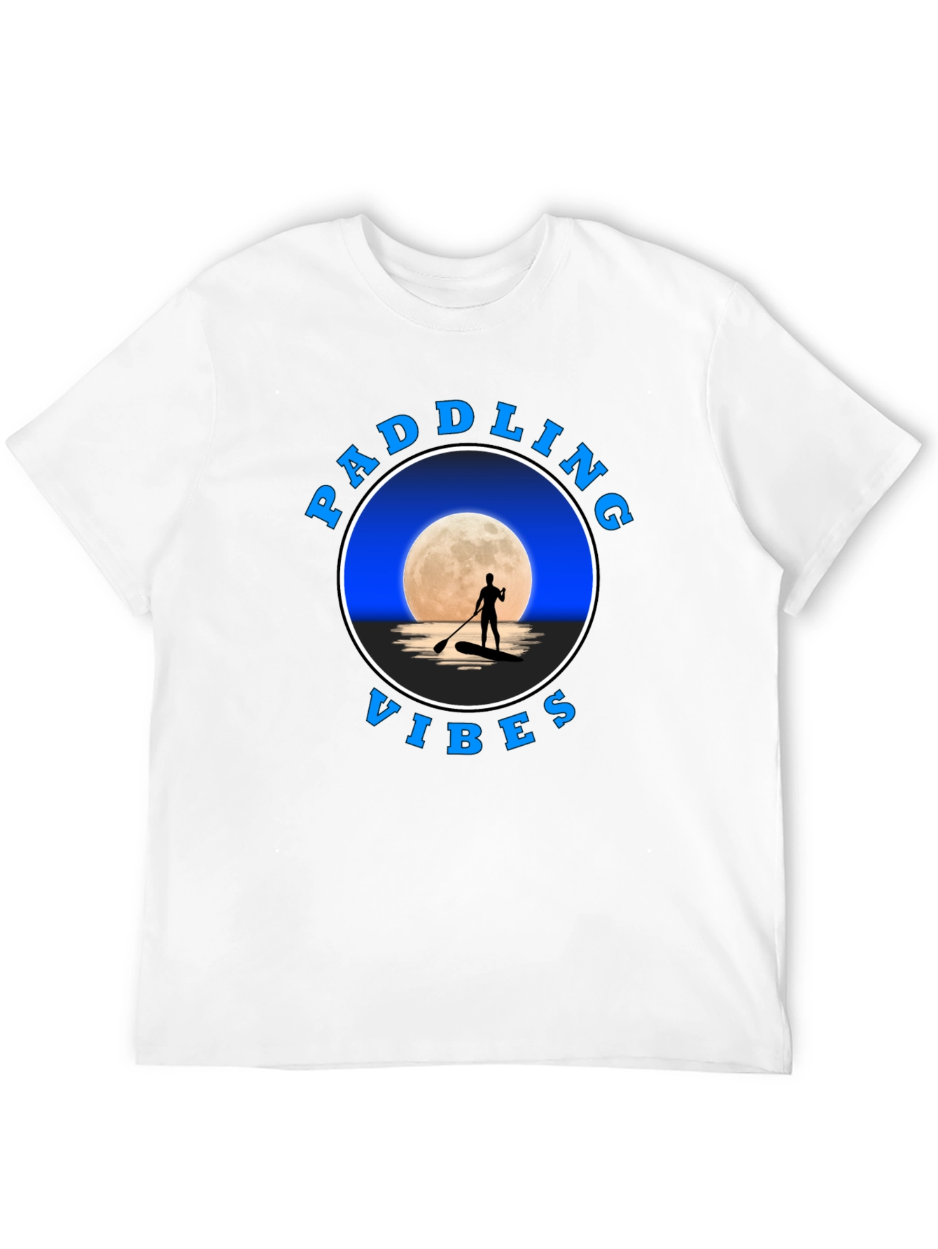 Paddling Vibes T-Shirt: Moonlit Water Adventure Tee