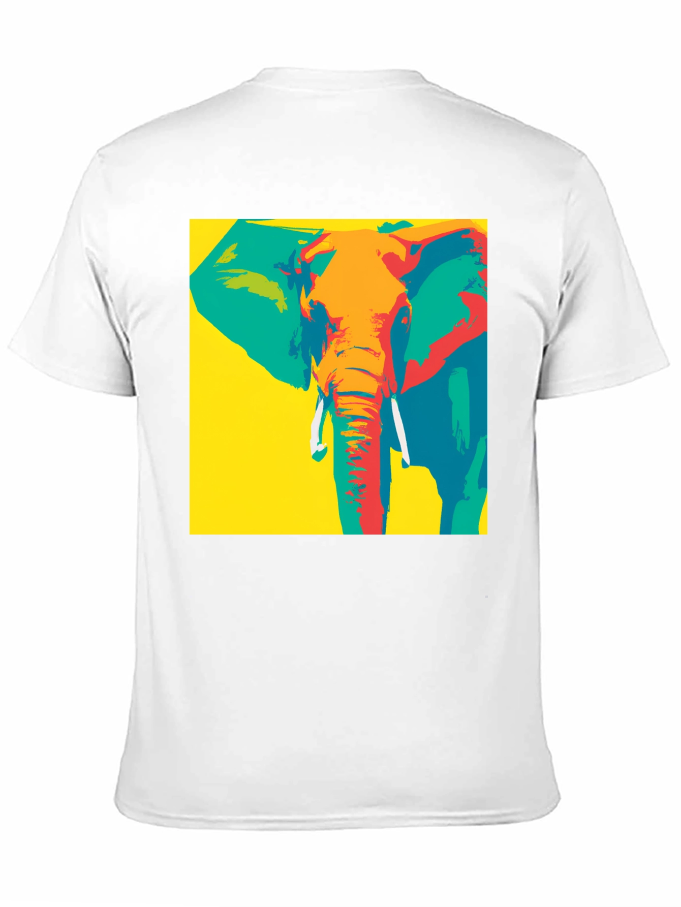 Pop Art Elephant Graphic Tee - Bold & Unique