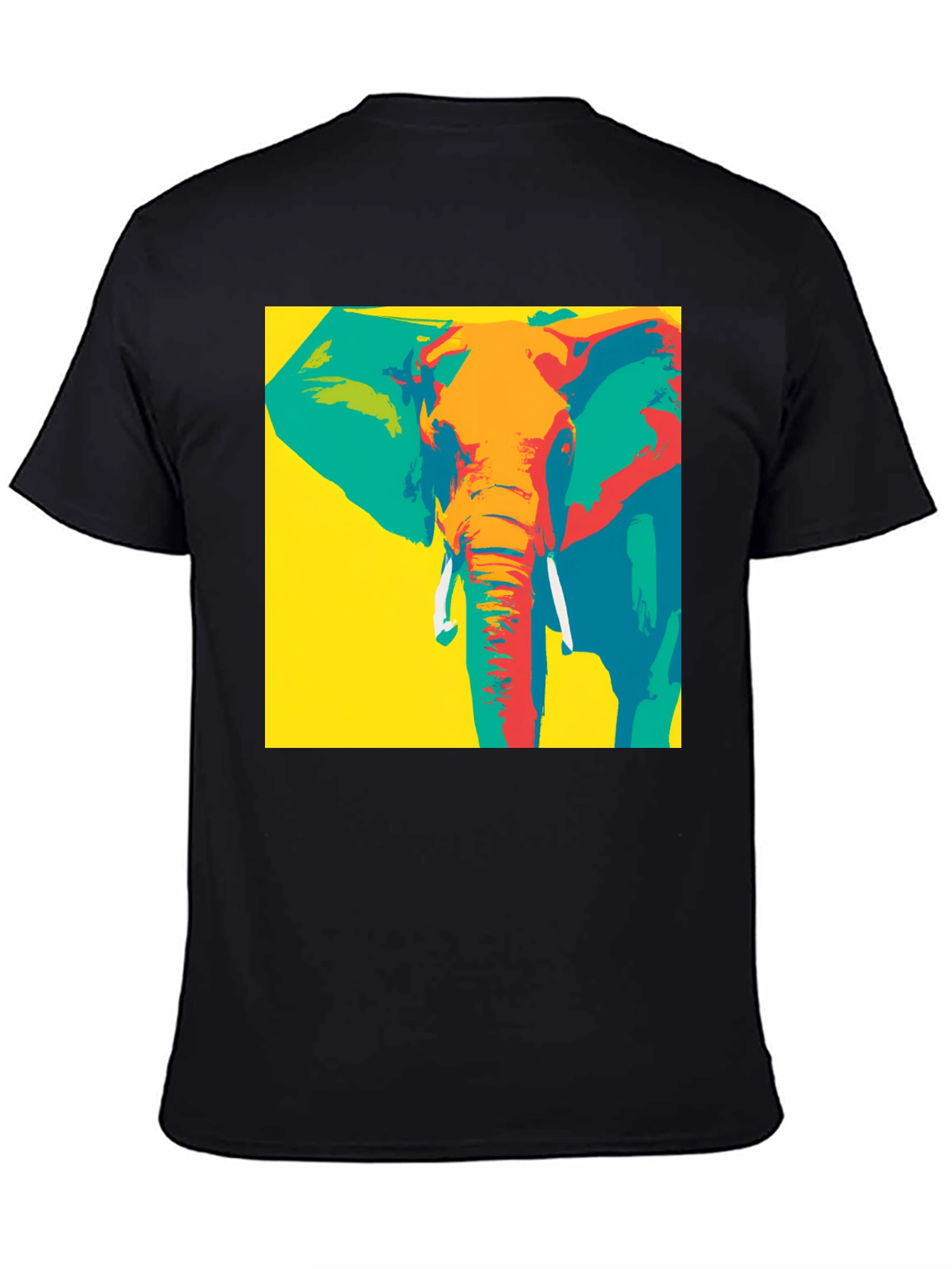 Pop Art Elephant Graphic Tee - Bold & Unique