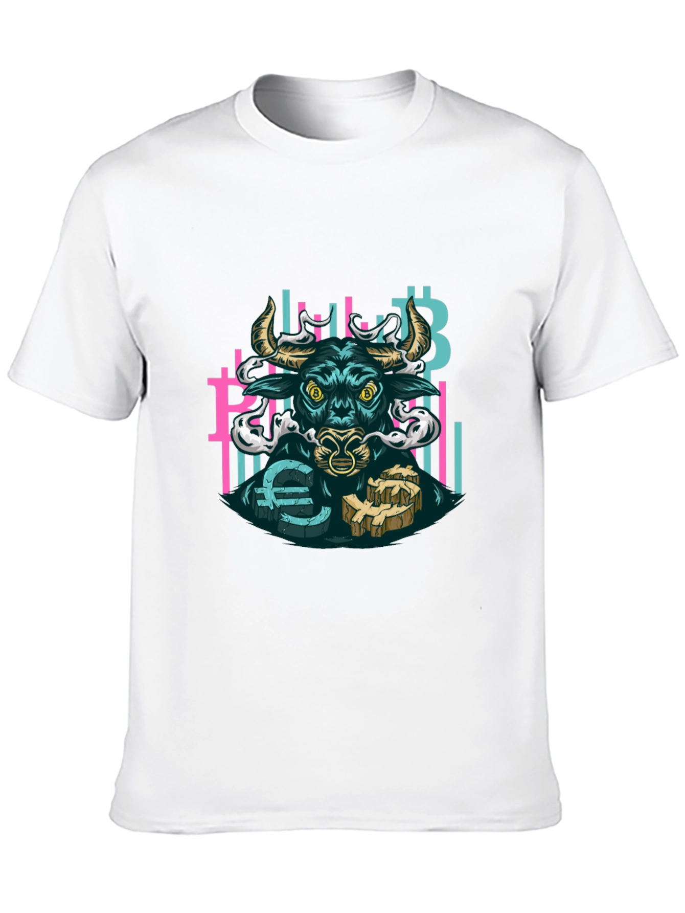 Bull Crypto T-Shirt - Bitcoin Euro Finance