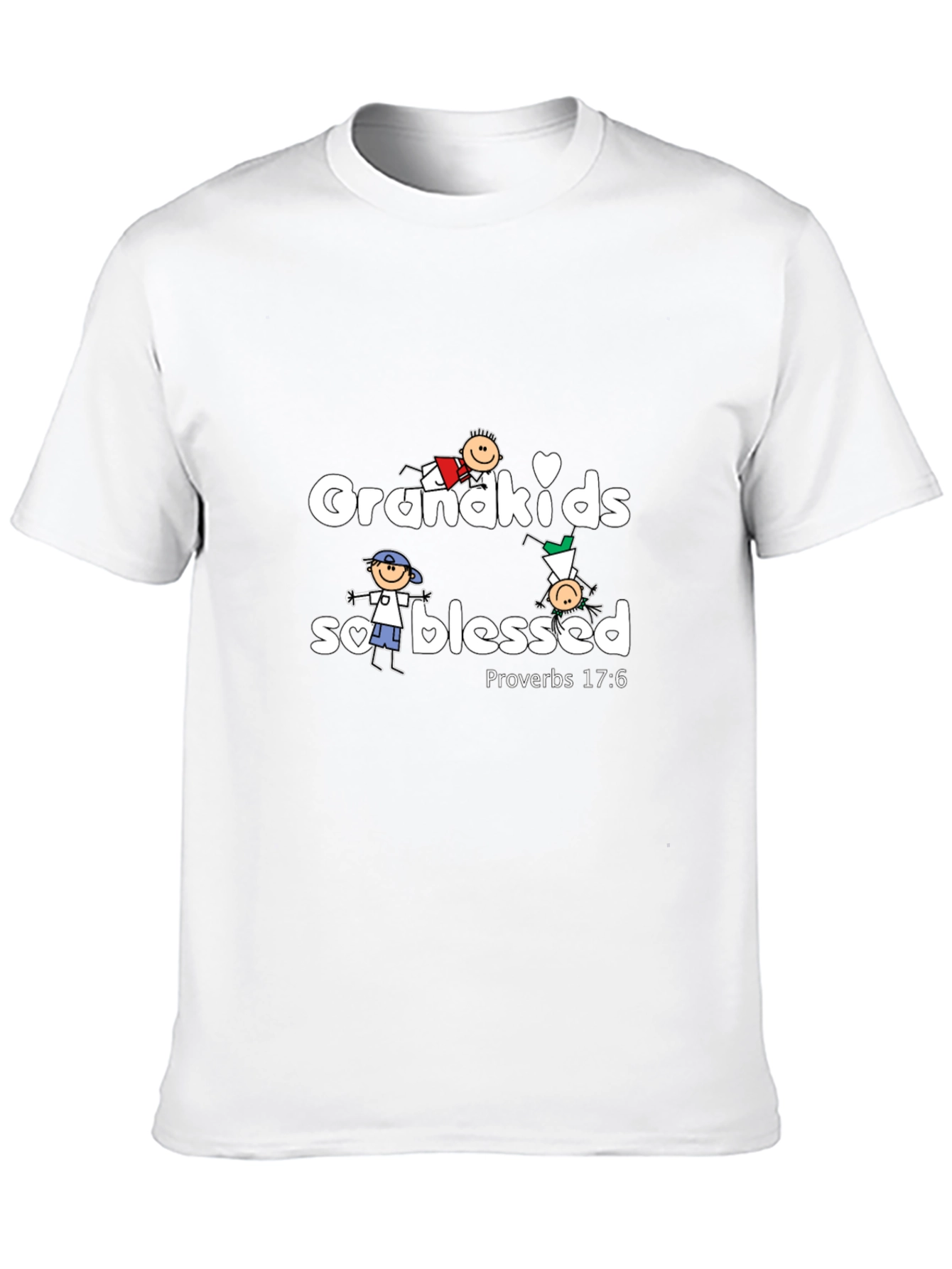 Grandkids Blessed Black T-Shirt