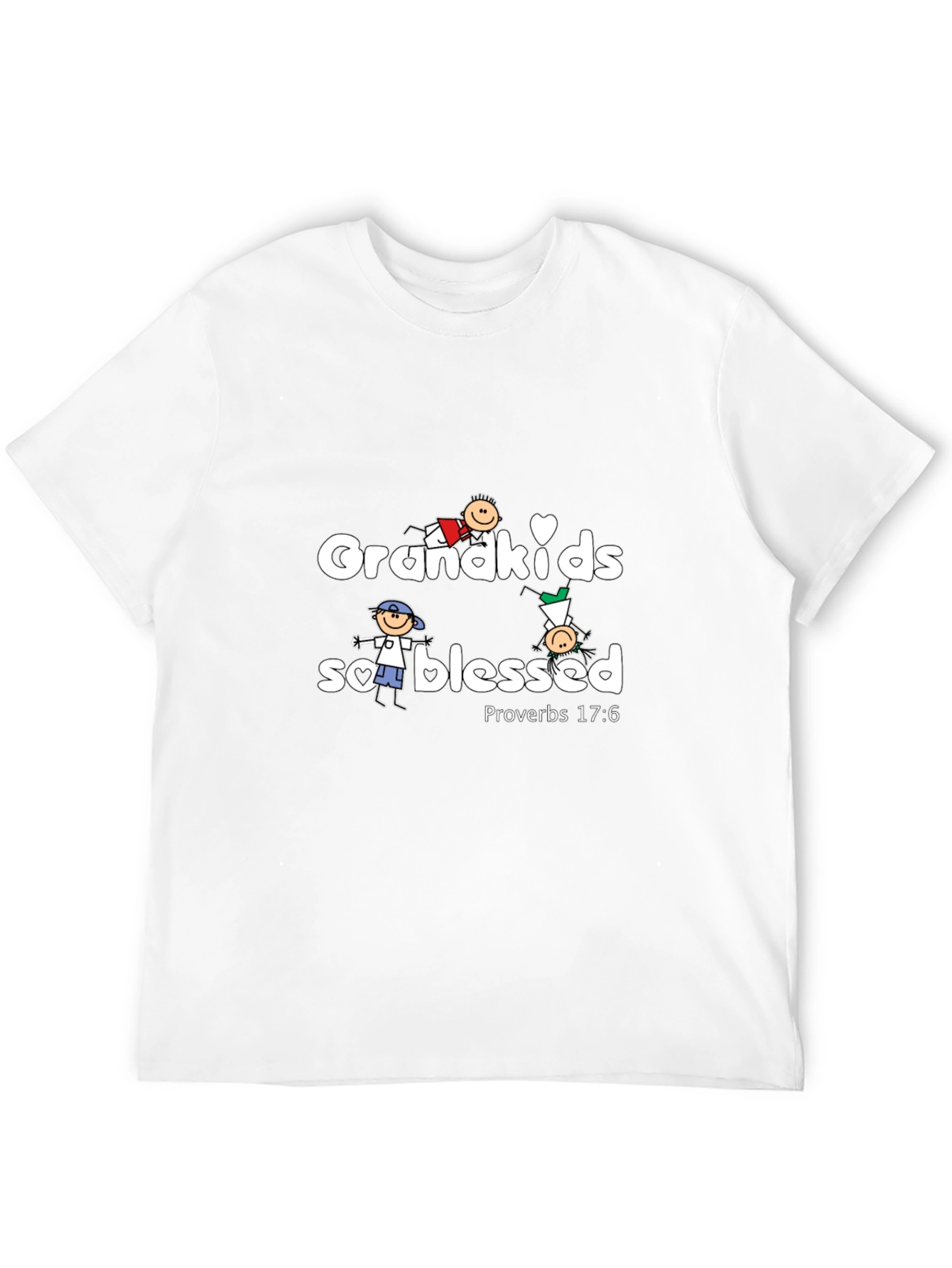 Grandkids Blessed Black T-Shirt