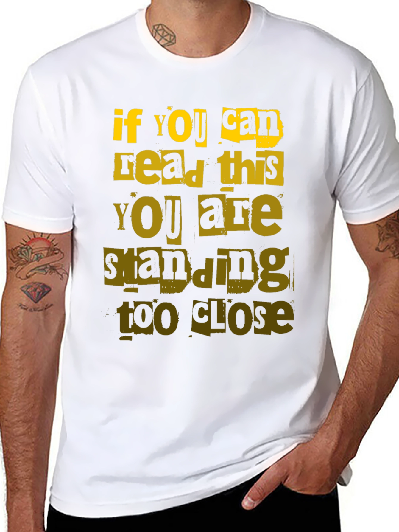 Funny Distance T-Shirt - If You Can Read This