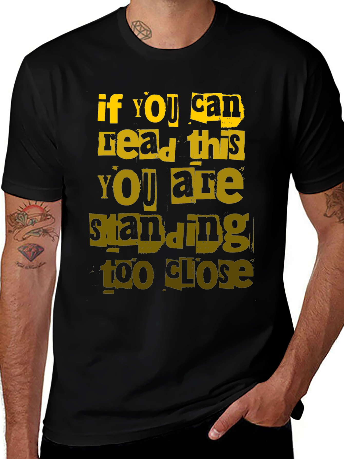 Funny Distance T-Shirt - If You Can Read This
