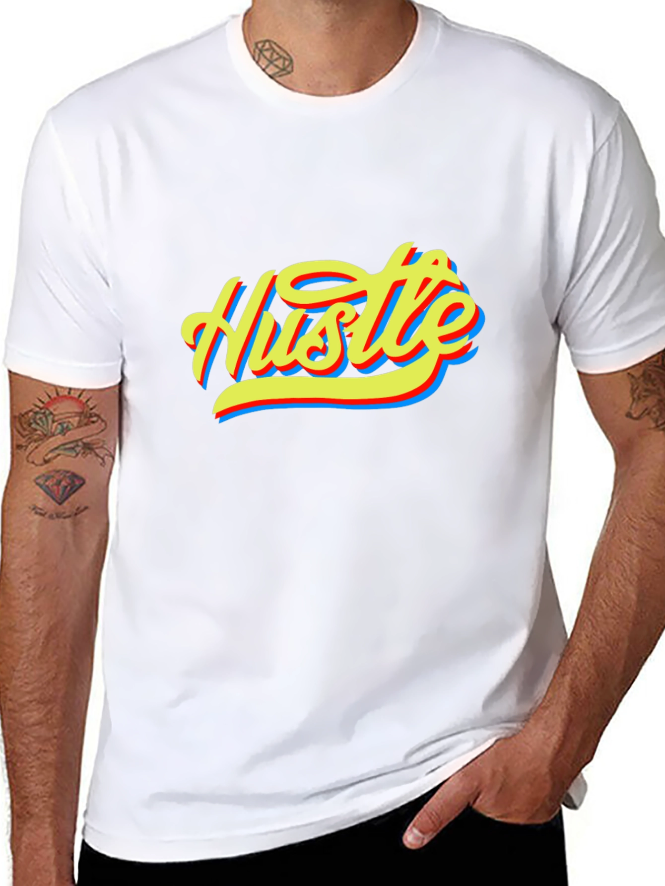 Hustle Graphic Tee - Bold Streetwear Style