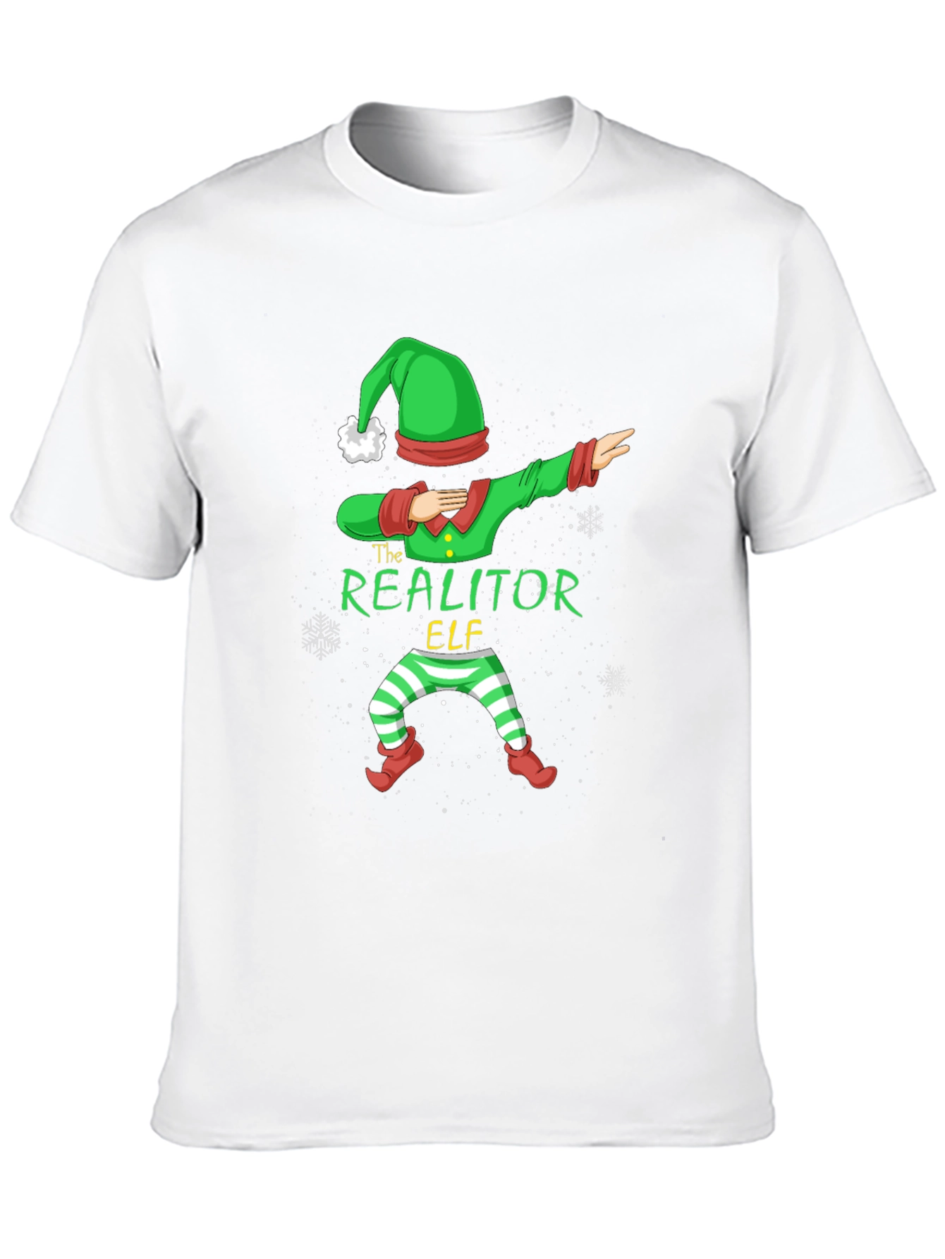 Realtor Elf Dabbing Christmas T-Shirt