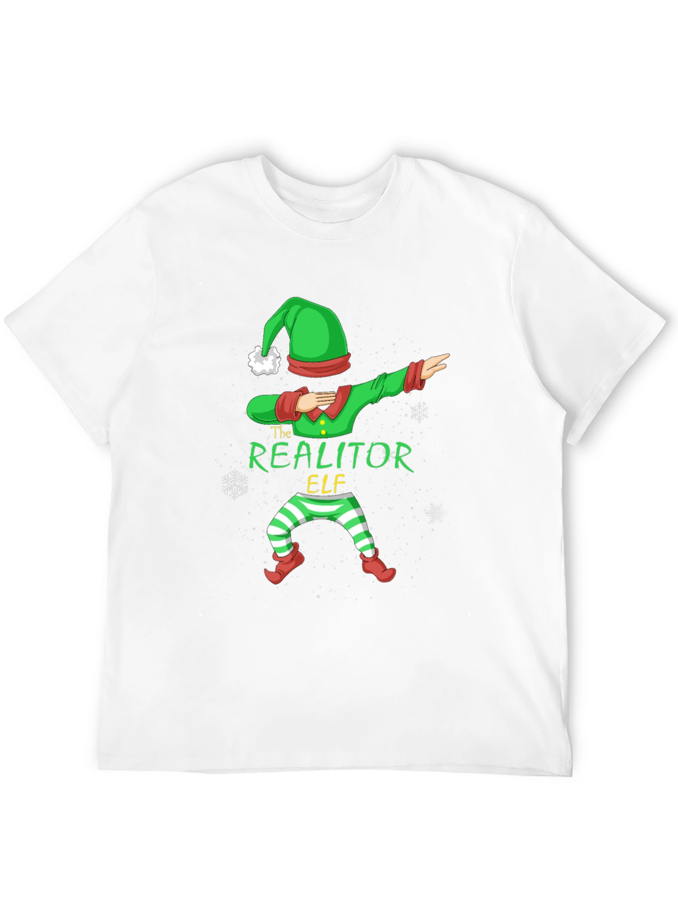 Realtor Elf Dabbing Christmas T-Shirt