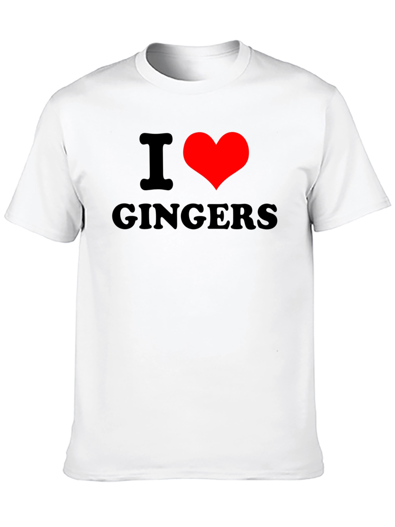 I Heart Gingers Black T-Shirt