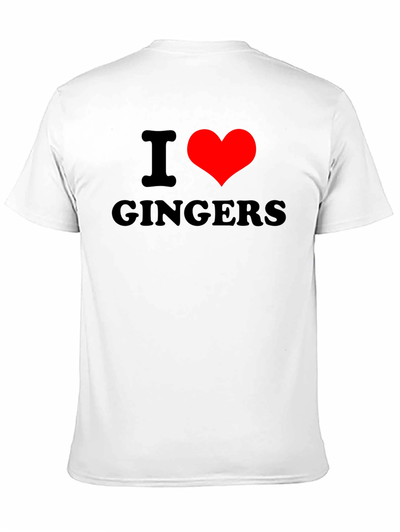 I Heart Gingers Black T-Shirt