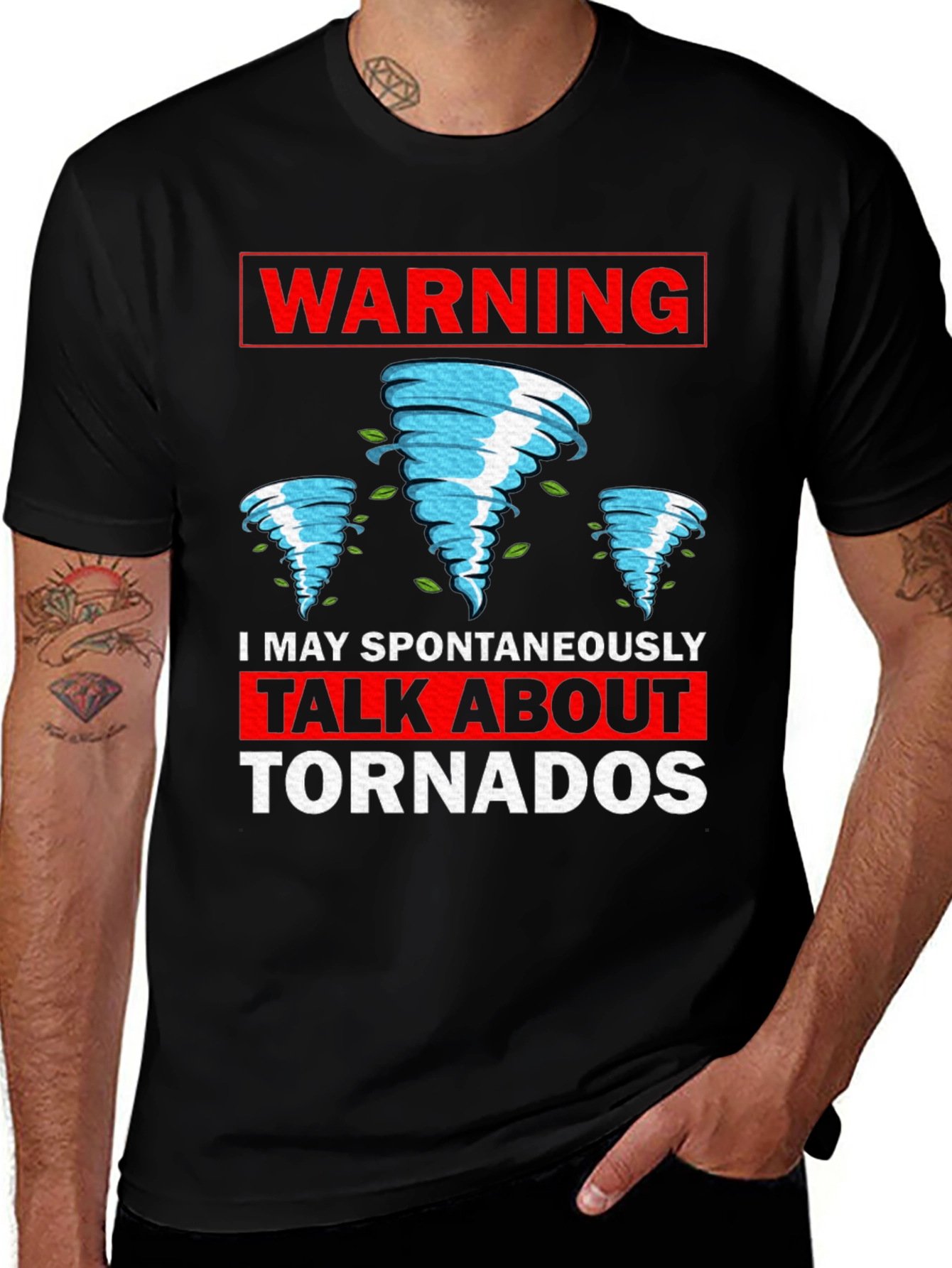 Warning Tornado T-Shirt - Funny Weather Tee