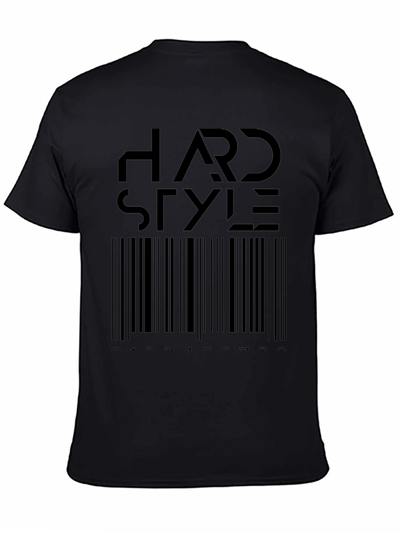 Hardstyle Barcode T-Shirt - Black Graphic Tee