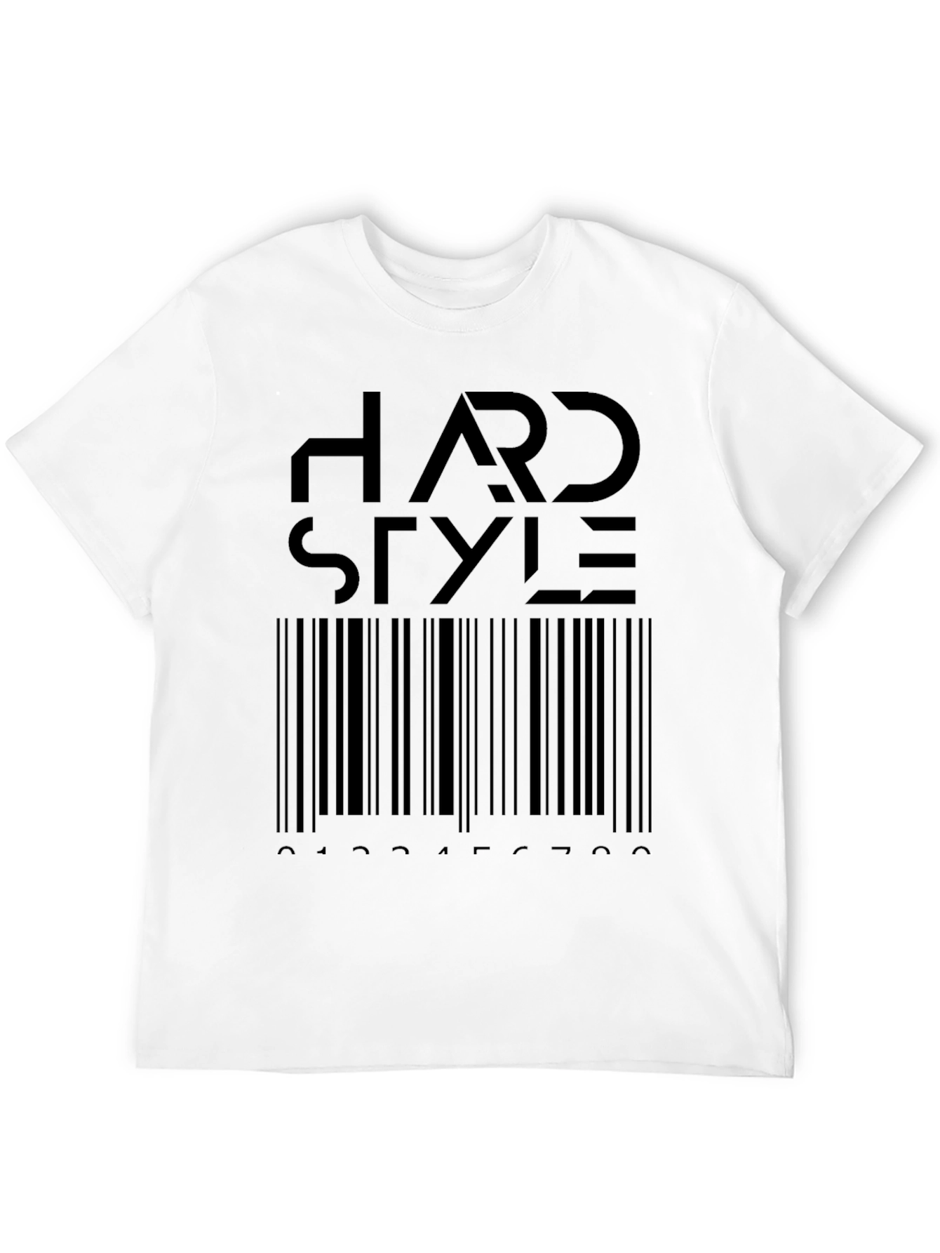Hardstyle Barcode T-Shirt - Black Graphic Tee