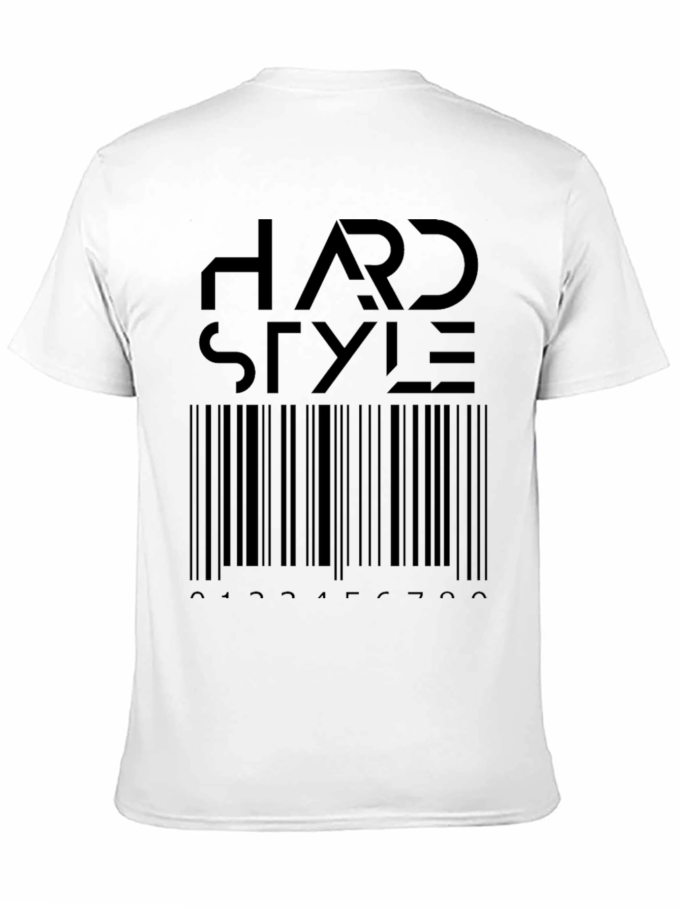 Hardstyle Barcode T-Shirt - Black Graphic Tee
