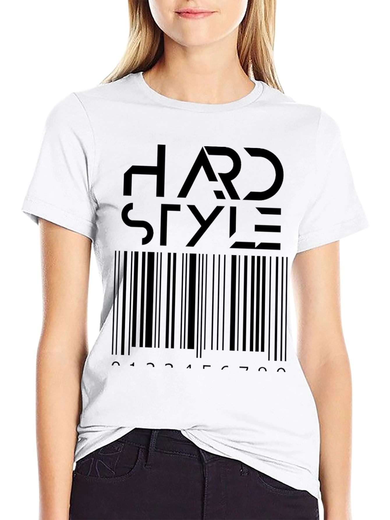 Hardstyle Barcode T-Shirt - Black Graphic Tee