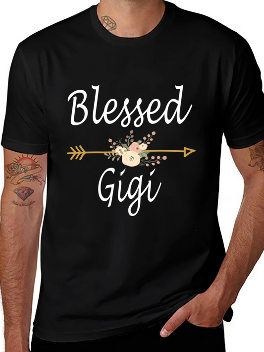 Blessed Gigi Floral Arrow Graphic Tee