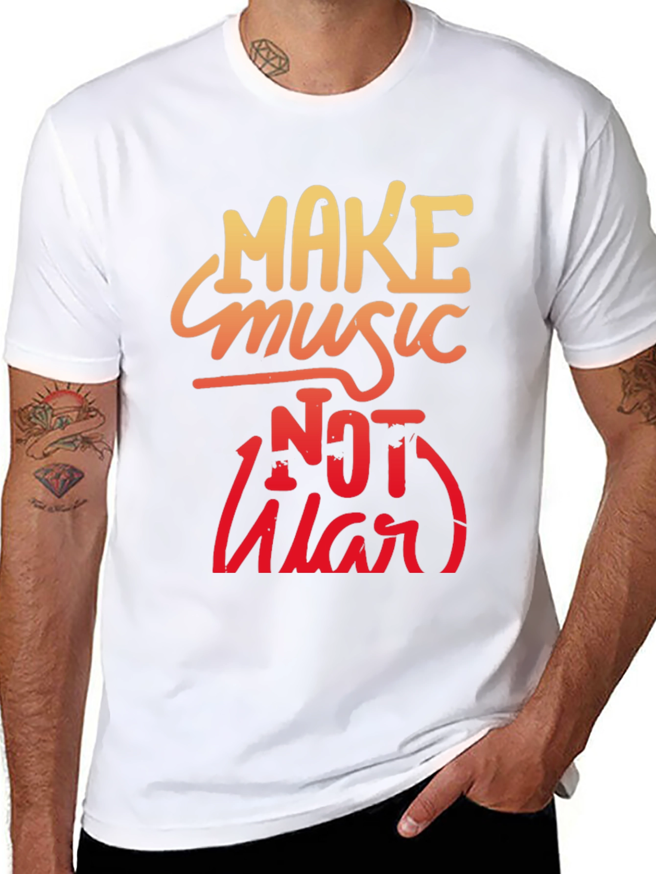 Make Music Not War Graphic Tee