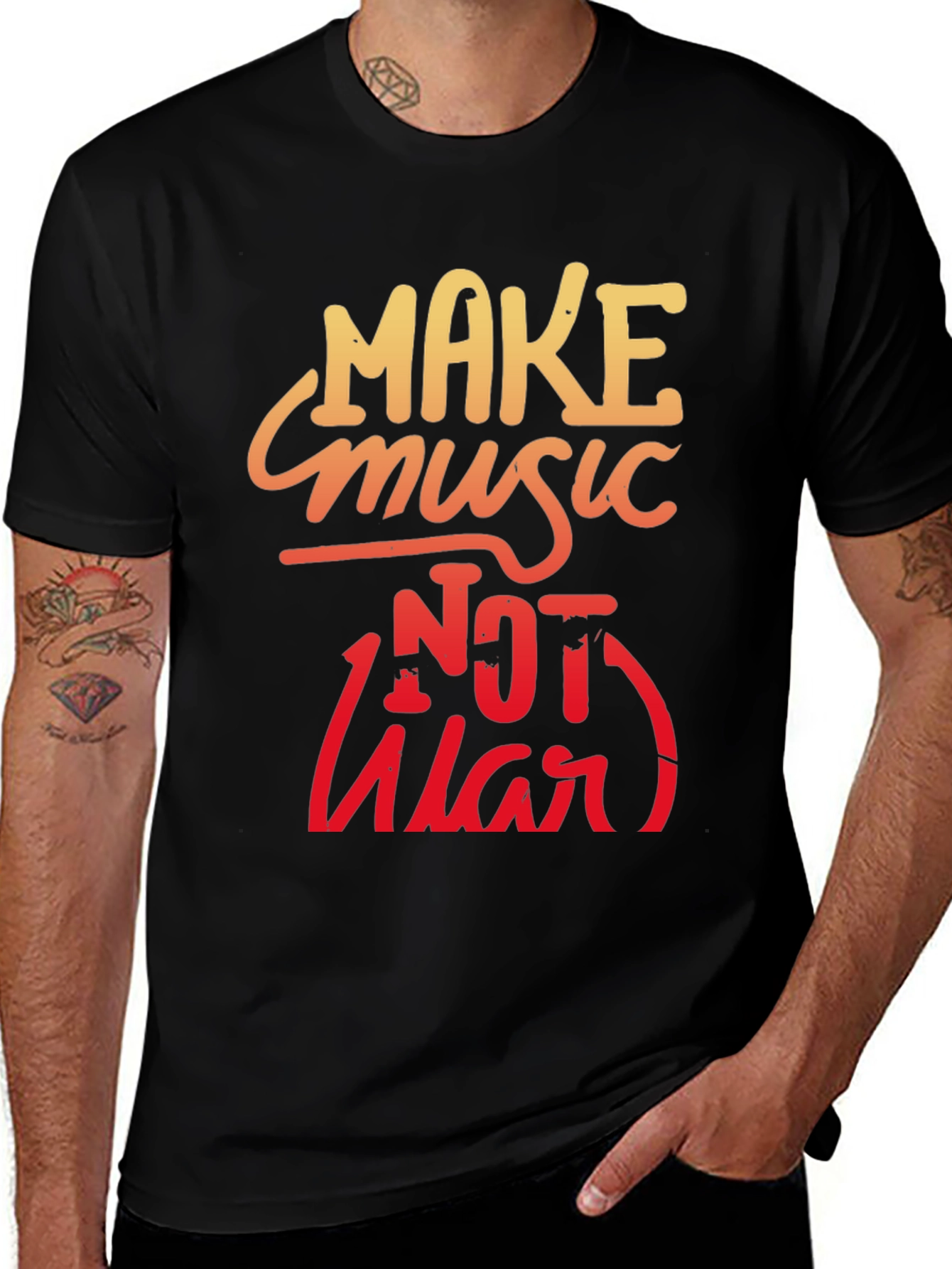 Make Music Not War Graphic Tee