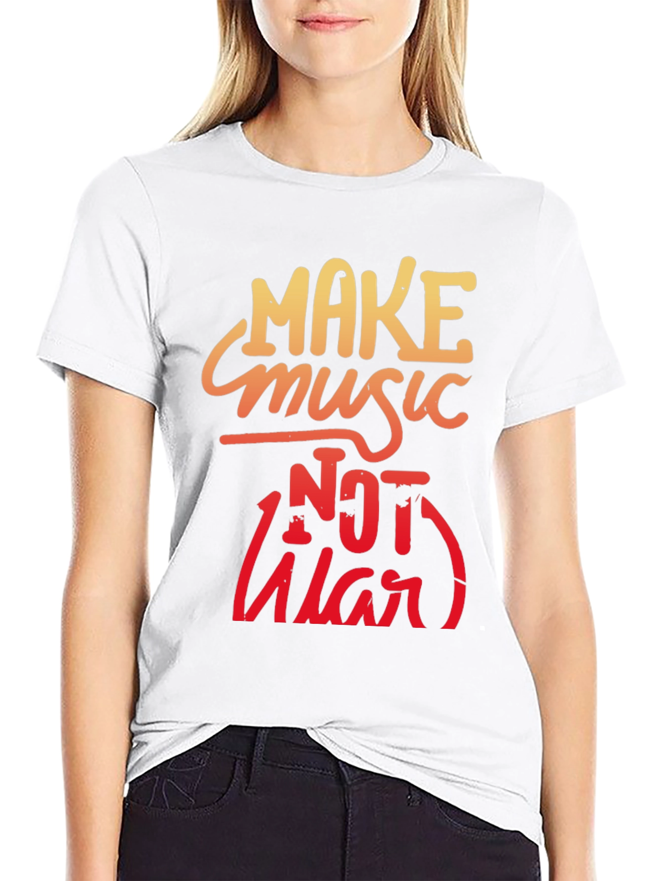 Make Music Not War Graphic Tee