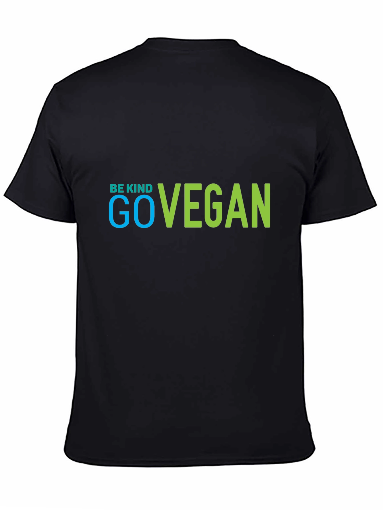 Be Kind Go Vegan Black Graphic Tee