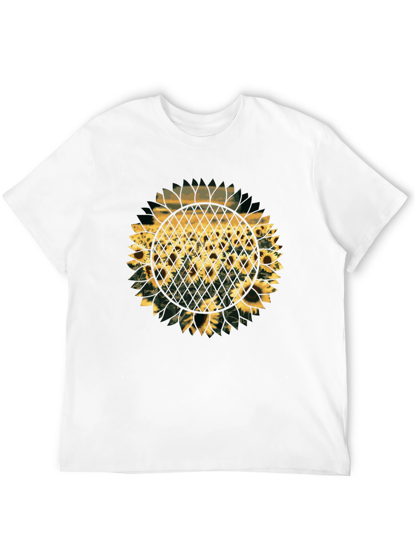 Sunflower Graphic Print T-Shirt - Black