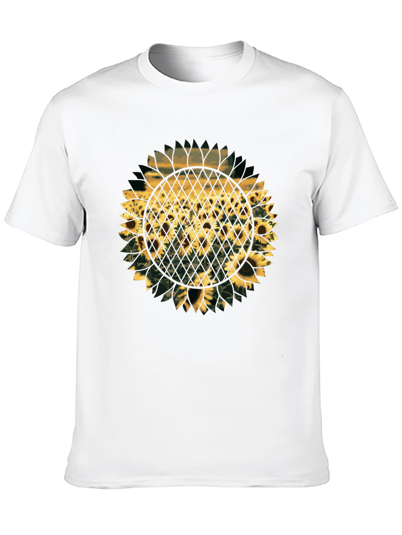 Sunflower Graphic Print T-Shirt - Black