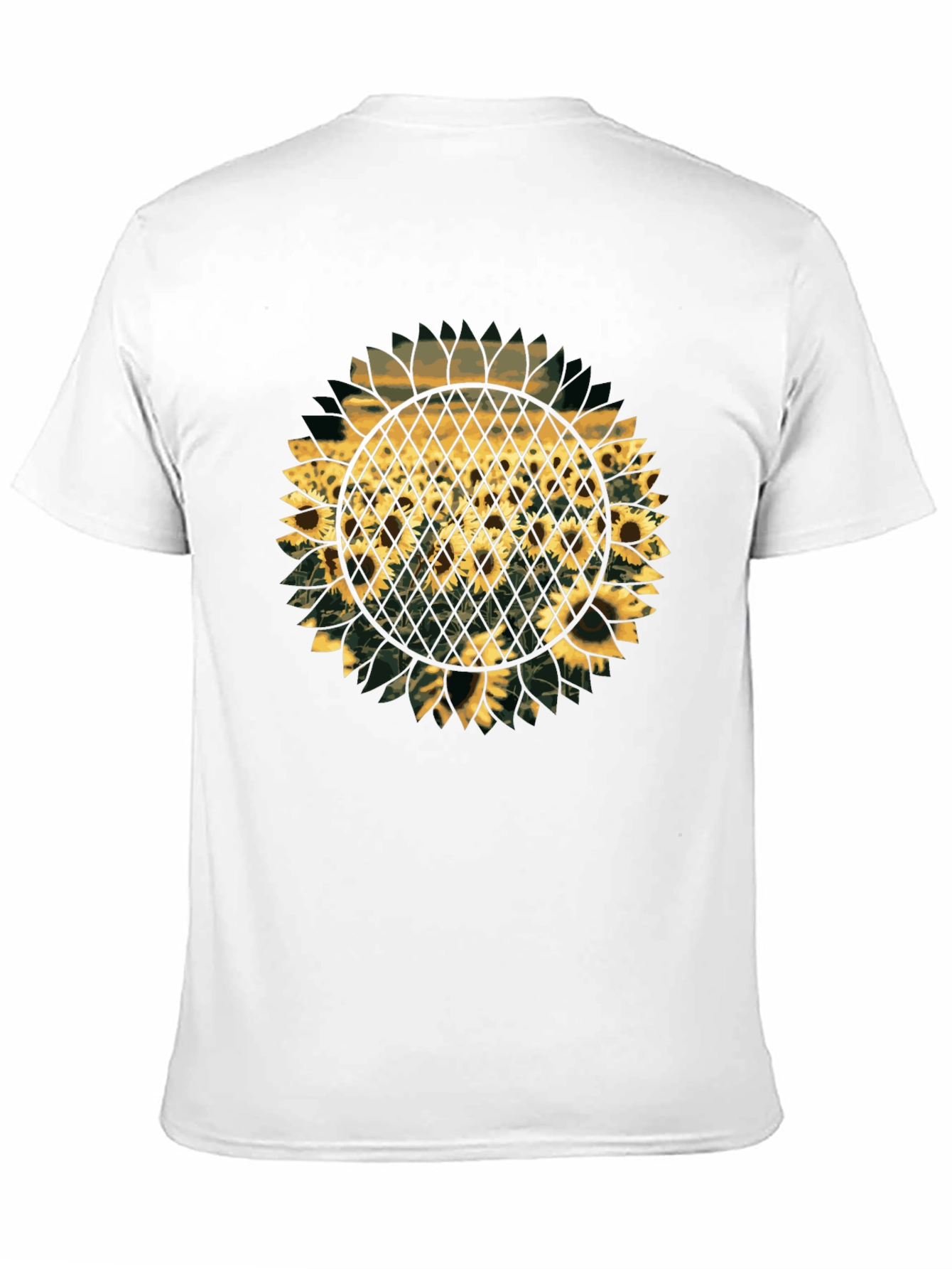 Sunflower Graphic Print T-Shirt - Black