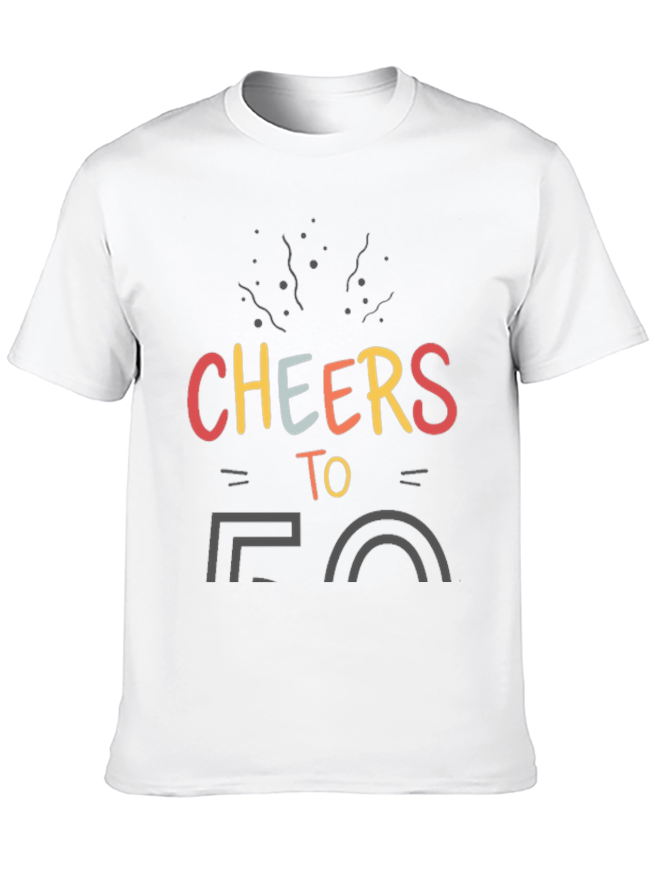 Cheers to 50 Black T-Shirt